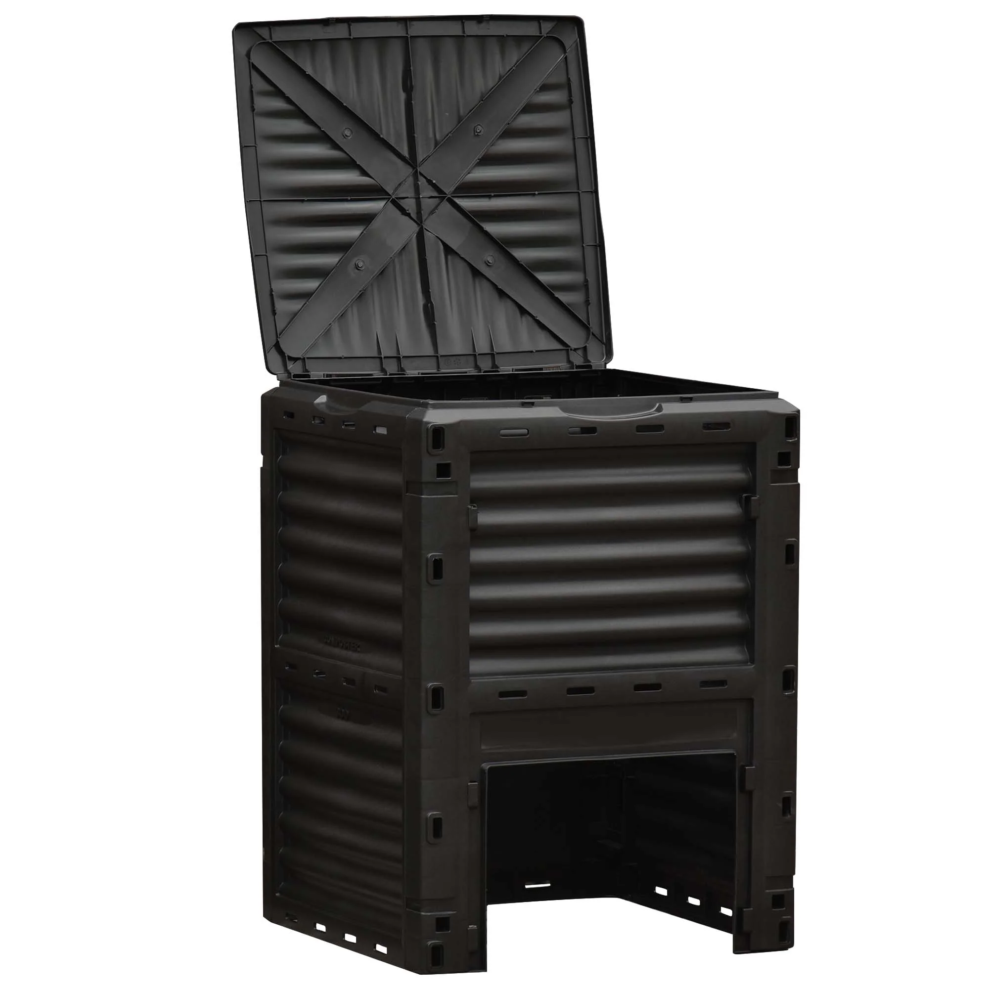 80 Gallon Outdoor Compost Bin for Fast Soil Creation, Yellow - Image 2