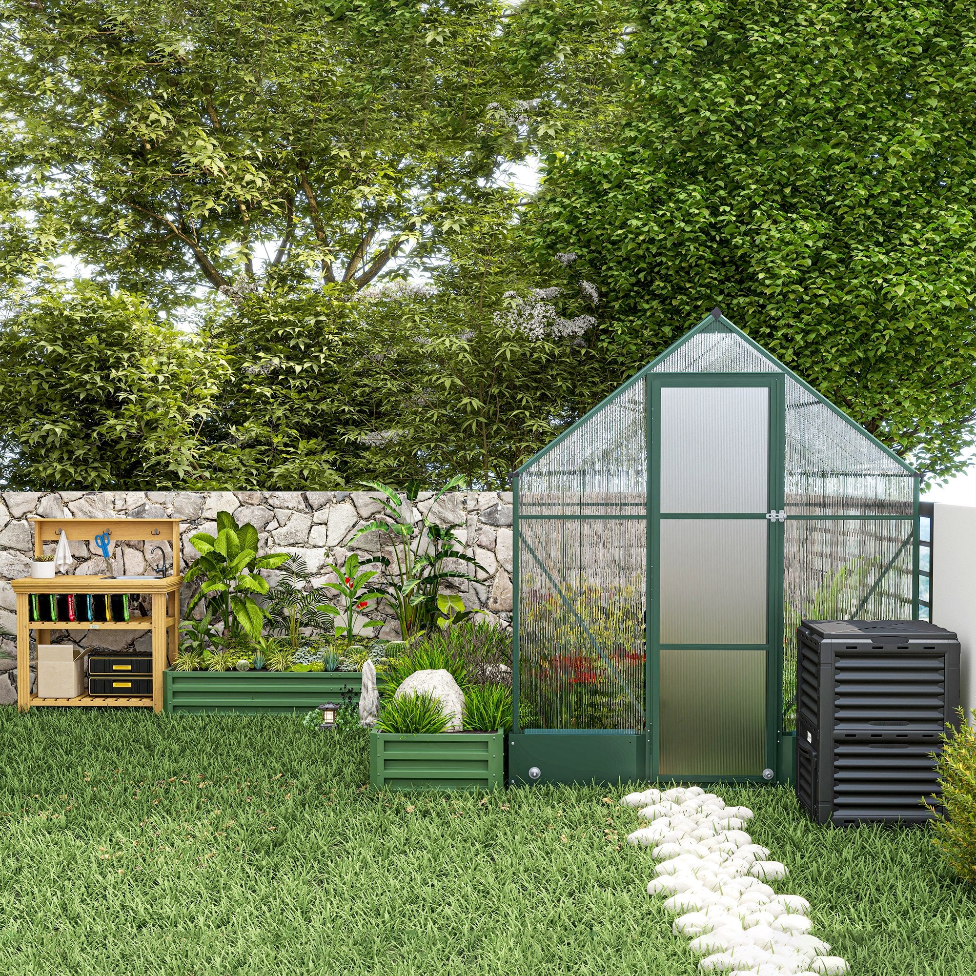 80 Gallon Outdoor Compost Bin for Fast Soil Creation, Black - Image 11