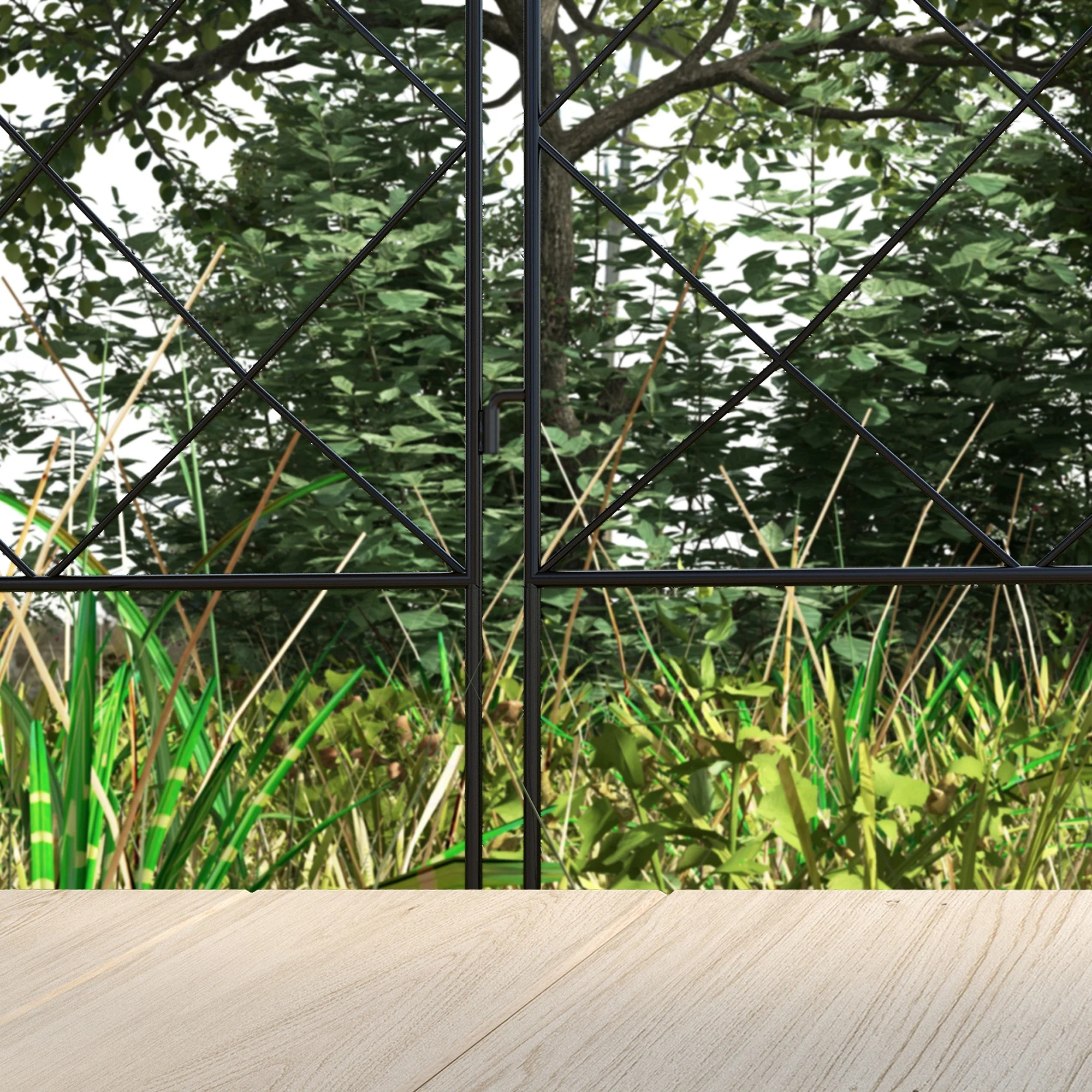 4 Pack Steel Fence Panels, 11.4' L x 43" H, Border Flower Edging for Yard, Swirl Vines - Image 11
