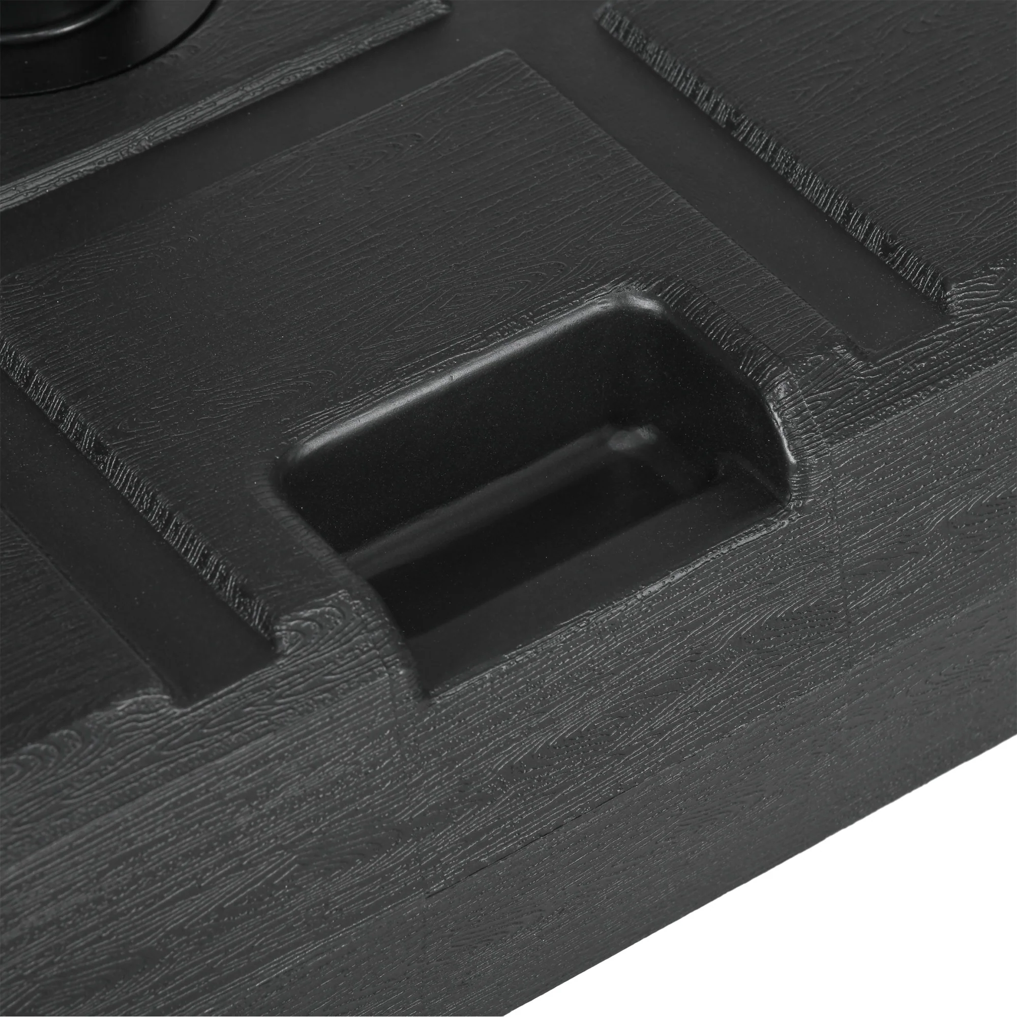 Parasol Base w/ Double Knobt, 30kg Water or 40kg Sand Filled for 32, 38, 48mm Poles, Black - Image 10