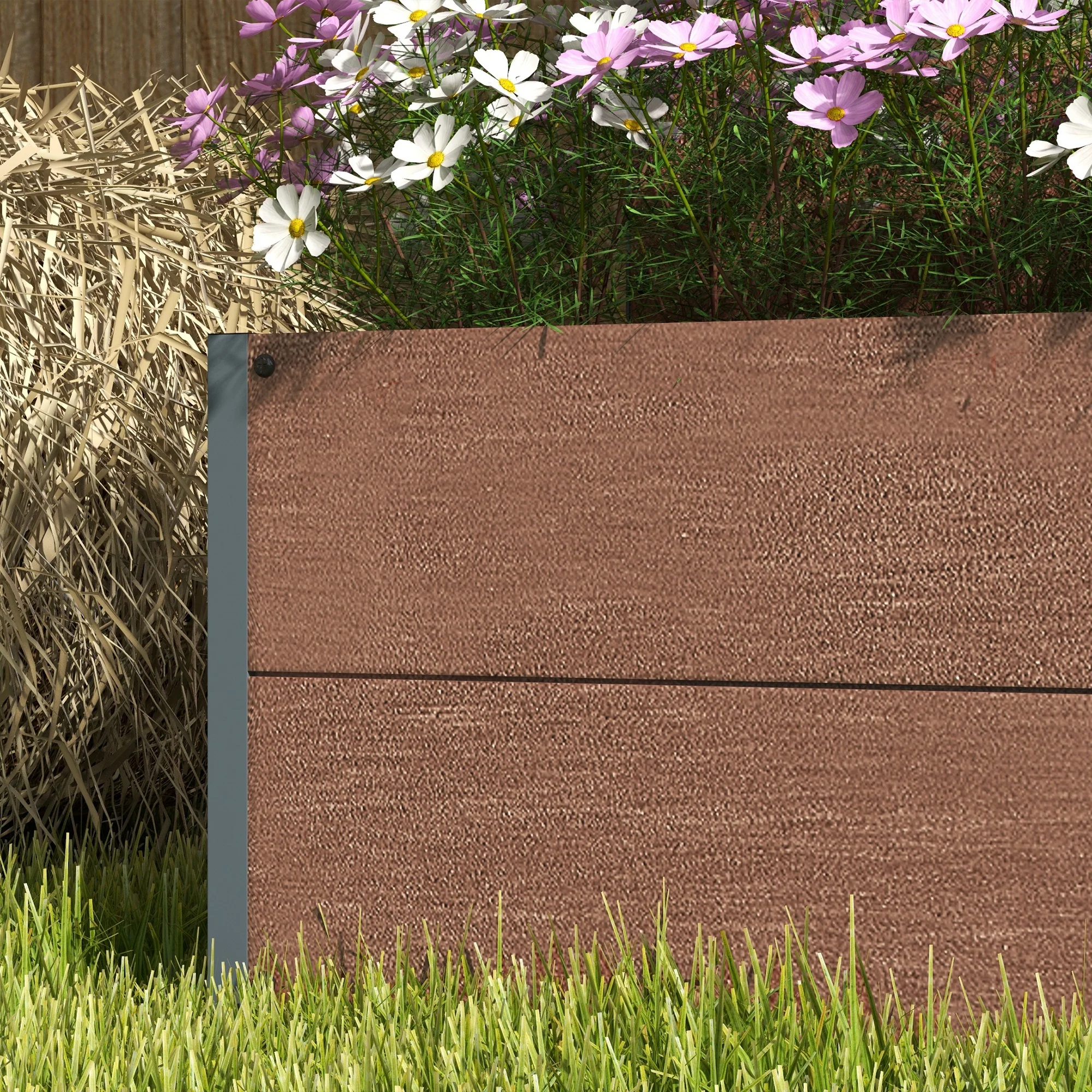Garden Planter with Trellis for Climbing Plants, Vines, Flowers, 72x38x150cm, Light Brown - Image 10