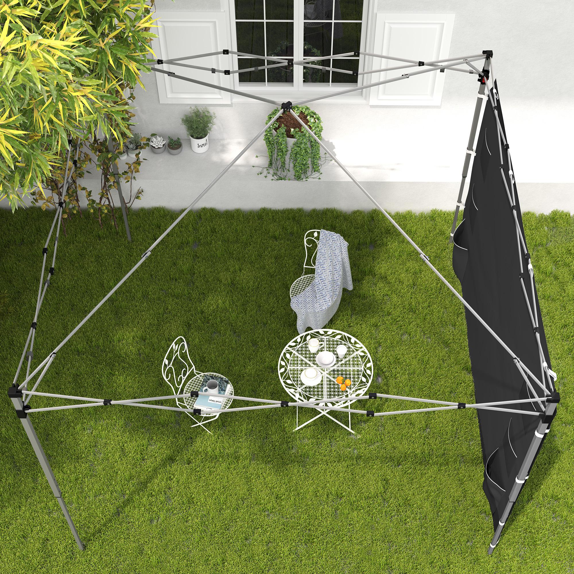 Canopy Sidewall Panel for 3 x 3m Straight Leg Pop Up Gazebos, 1 Pack Sidewall Only, Black - Image 11
