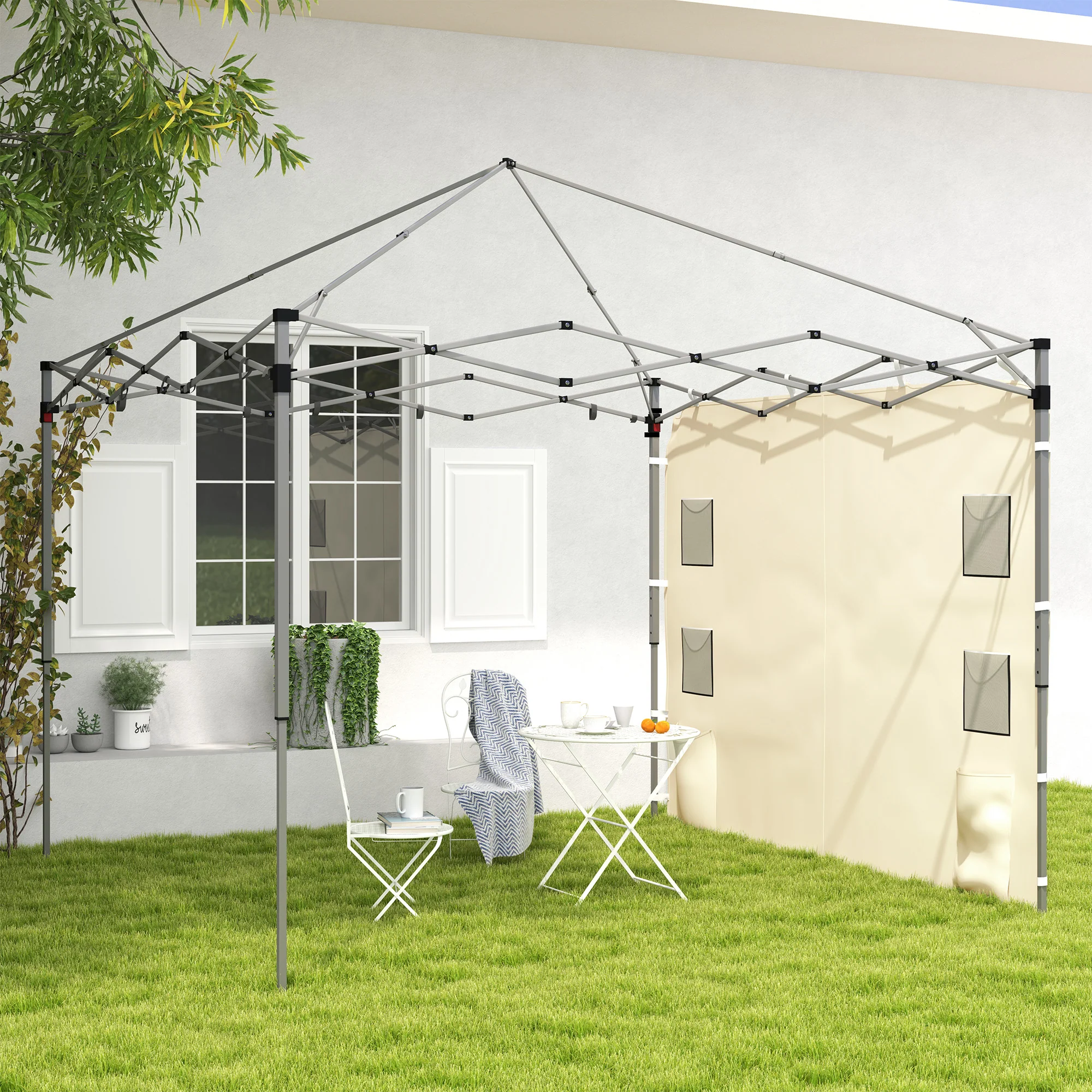 Canopy Sidewall Panel for 3 x 3m Straight Leg Pop Up Gazebos, 1 Pack Sidewall Only, Beige - Image 3