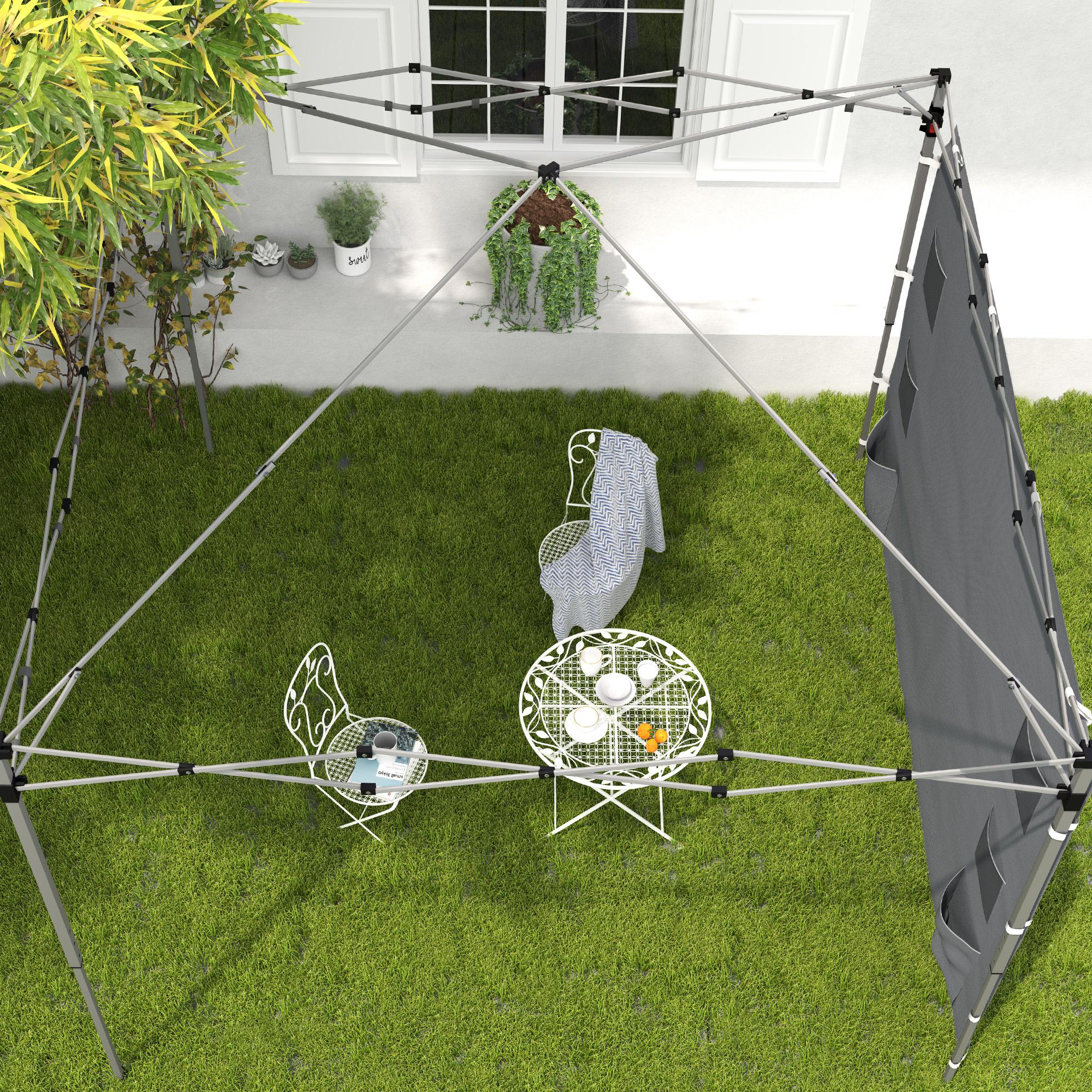 Canopy Sidewall Panel for 3 x 3m Straight Leg Pop Up Gazebos, 1 Pack Sidewall Only, Grey - Image 11