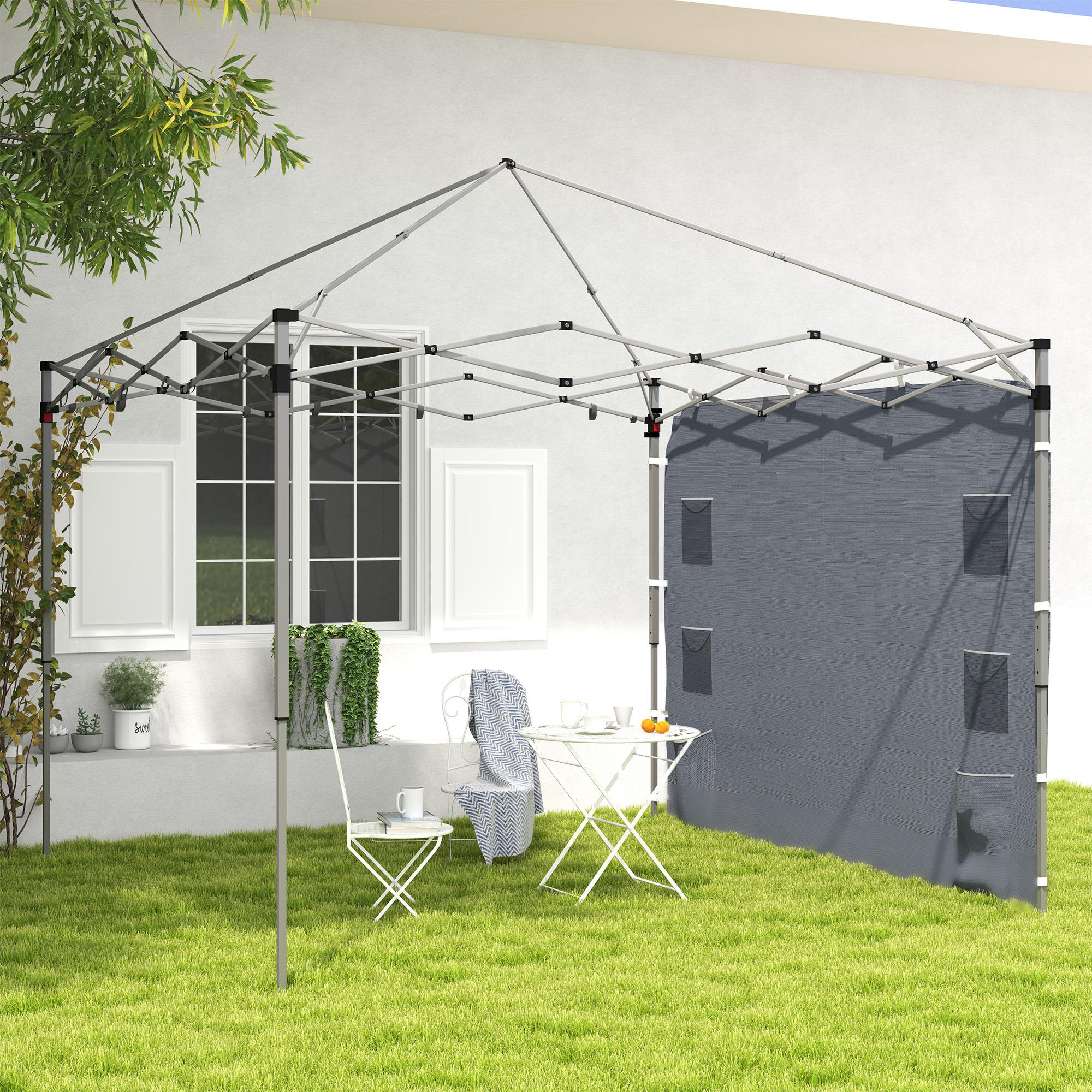 Canopy Sidewall Panel for 3 x 3m Straight Leg Pop Up Gazebos, 1 Pack Sidewall Only, Grey - Image 3