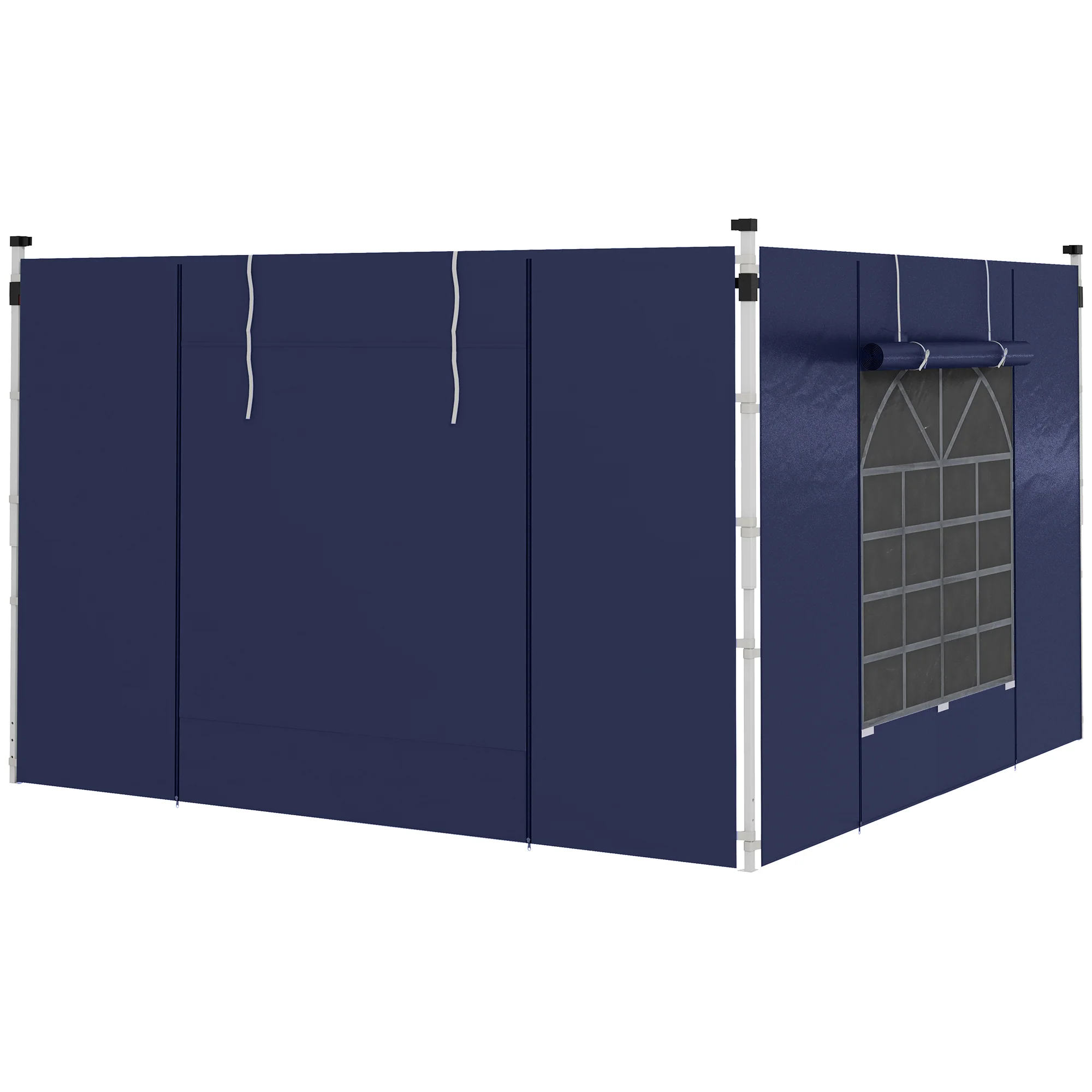 Gazebo Side Panels for 3x3(m) or 3x6(m)Pop Up Gazebo, 2 Pack Sides Replacement, Blue