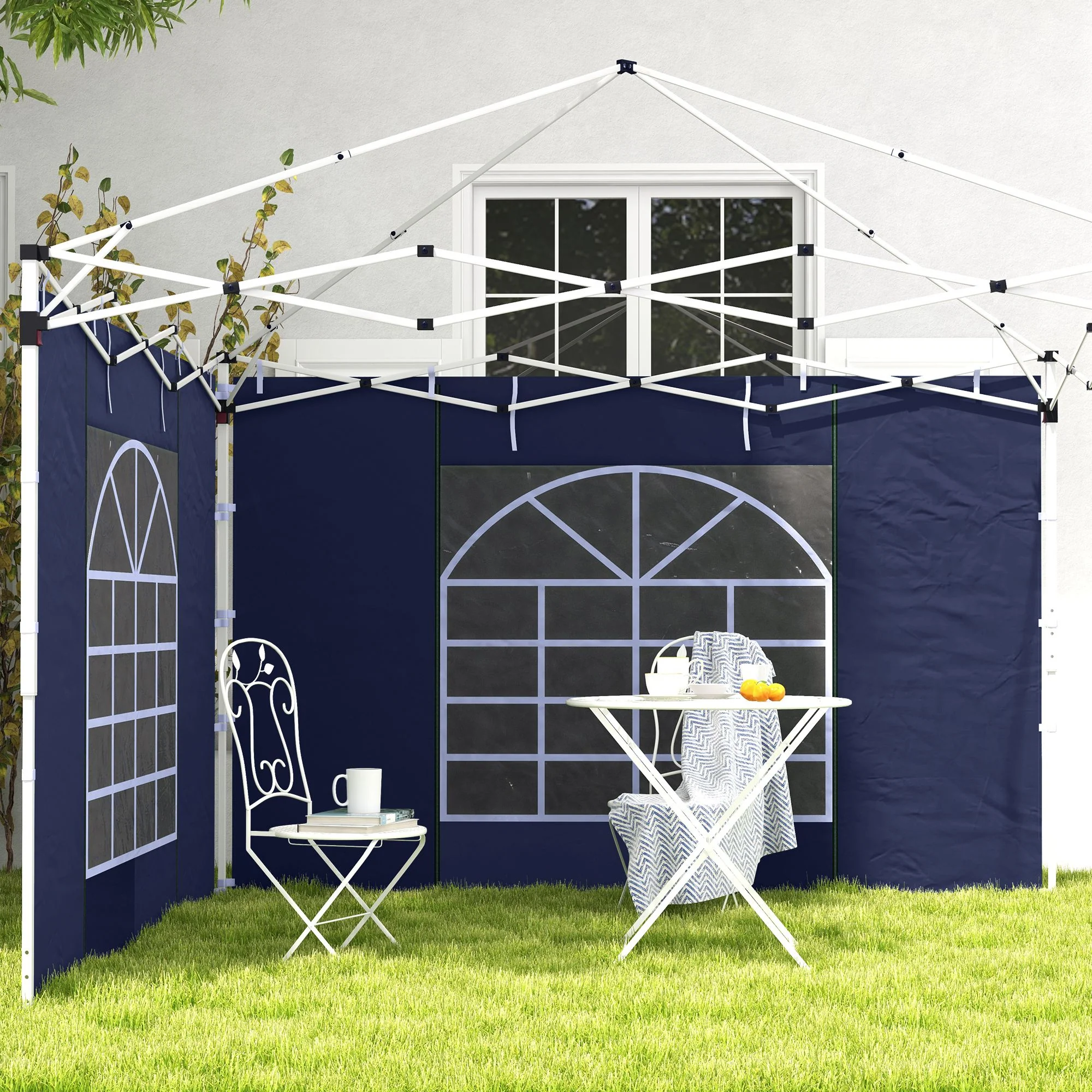 Gazebo Side Panels for 3x3(m) or 3x6(m)Pop Up Gazebo, 2 Pack Sides Replacement, Blue - Image 10