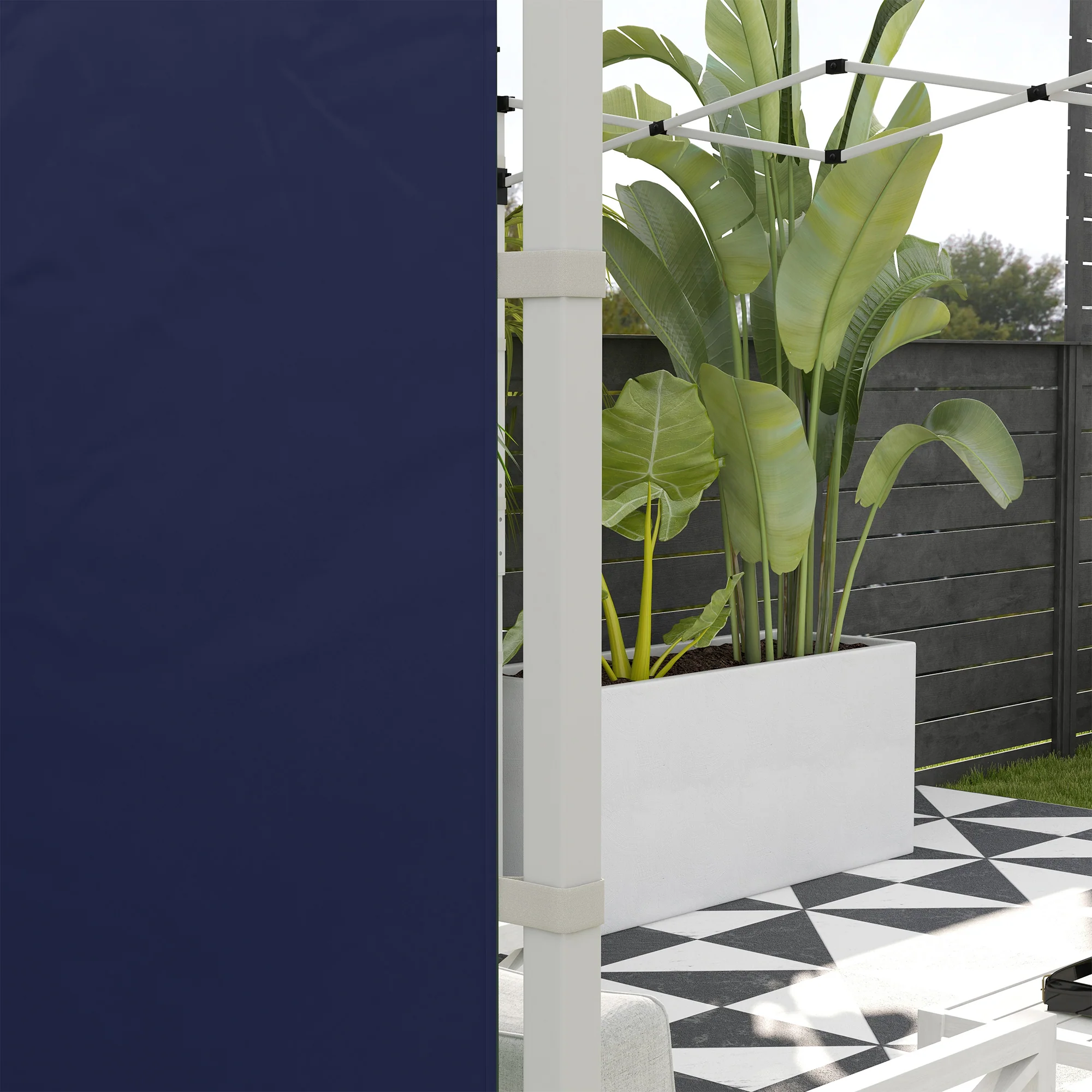 Gazebo Side Panels for 3x3(m) or 3x6(m)Pop Up Gazebo, 2 Pack Sides Replacement, Blue - Image 11