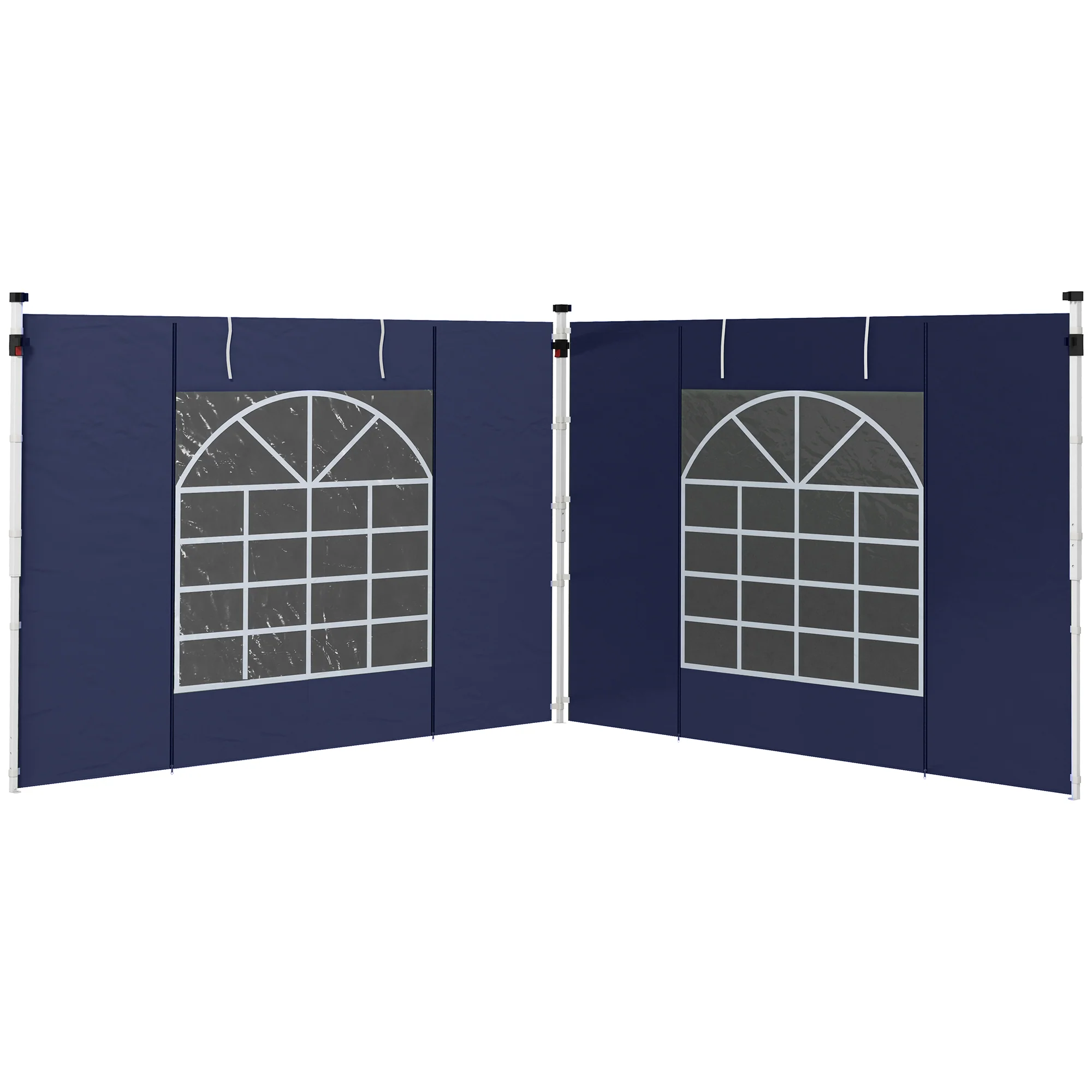 Gazebo Side Panels for 3x3(m) or 3x6(m)Pop Up Gazebo, 2 Pack Sides Replacement, Blue - Image 2