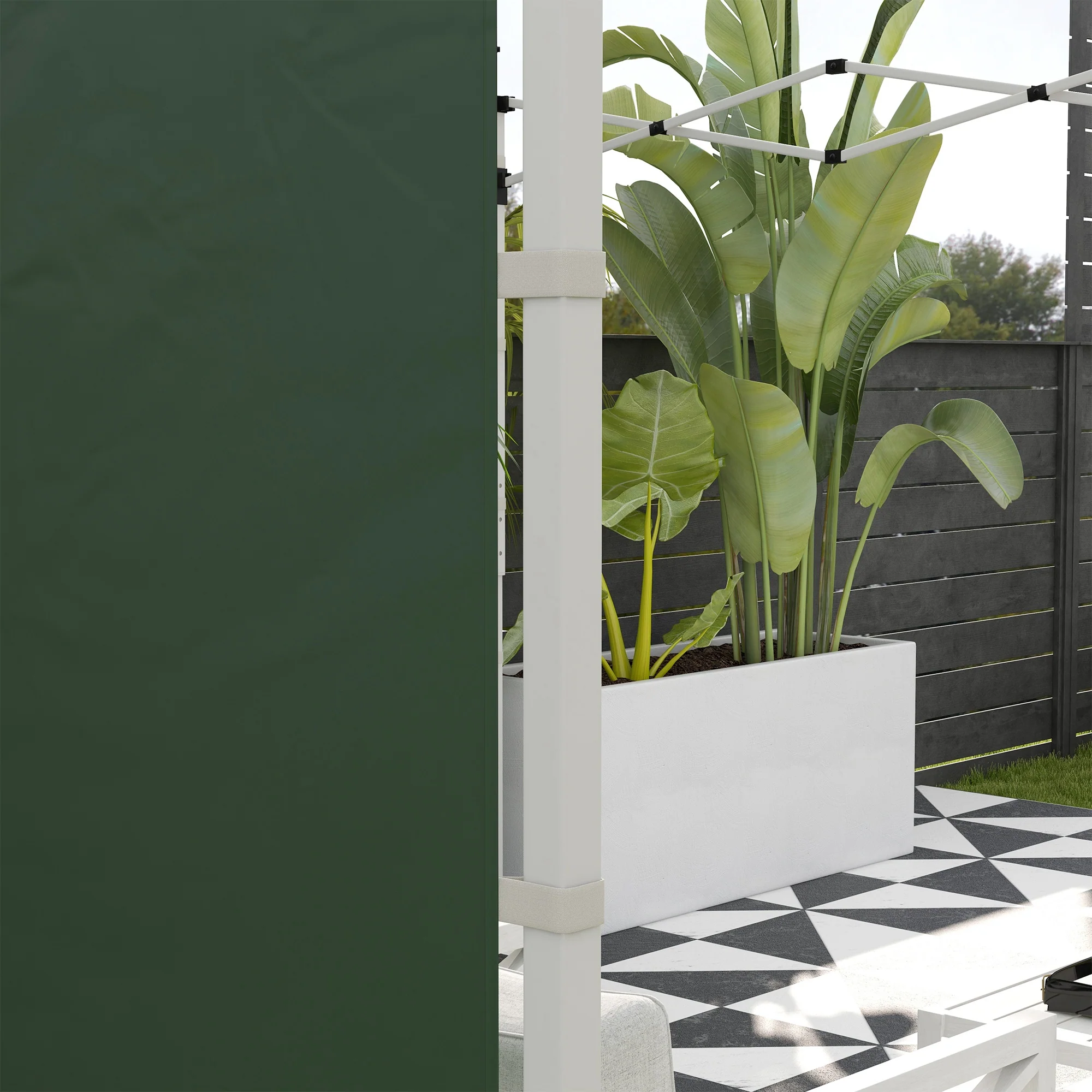 Gazebo Side Panels for 3x3(m) or 3x6(m)Pop Up Gazebo, 2 Pack Sides Replacement, Green - Image 11