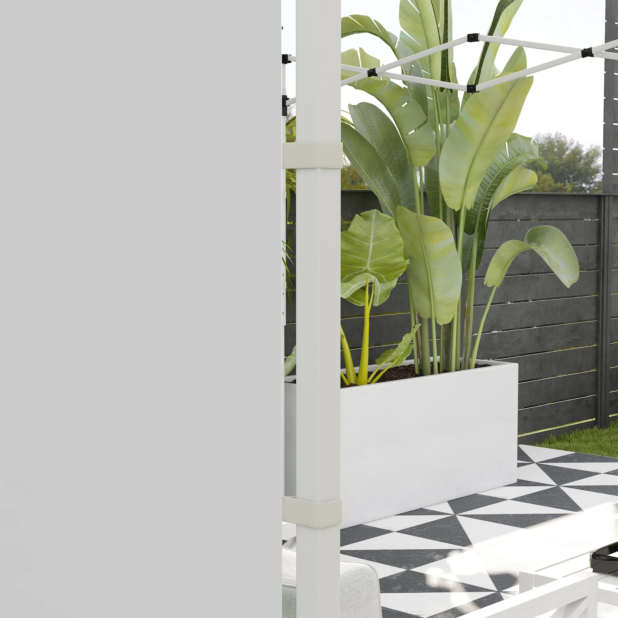Gazebo Side Panels for 3x3(m) or 3x6(m)Pop Up Gazebo, 2 Pack Sides Replacement, White - Image 11