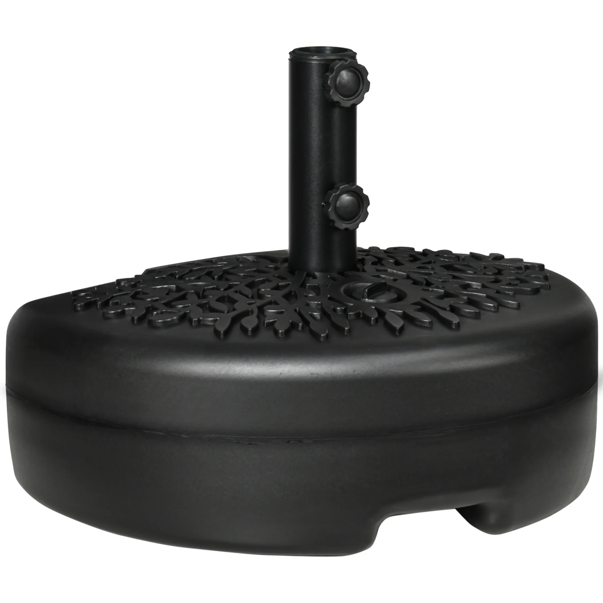 Half Round Umbrella Base for 38 or 48mm Poles, Filled Up to 18kg Water or 21kg Sand, Black - Image 12