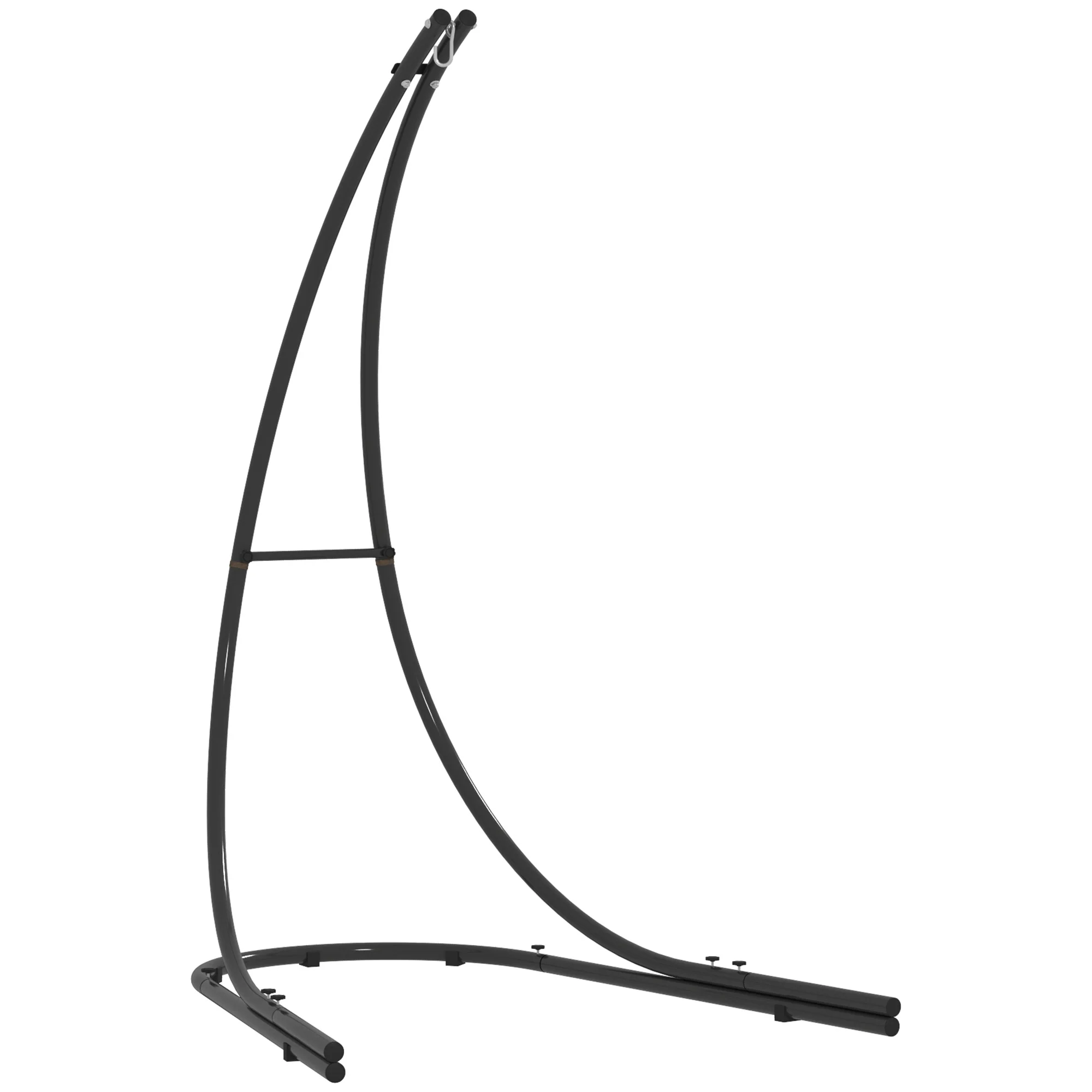 Hammock Chair Stand, Heavy Duty Steel Hanging Chair Stand for Swing Egg Chair, Black - Image 12