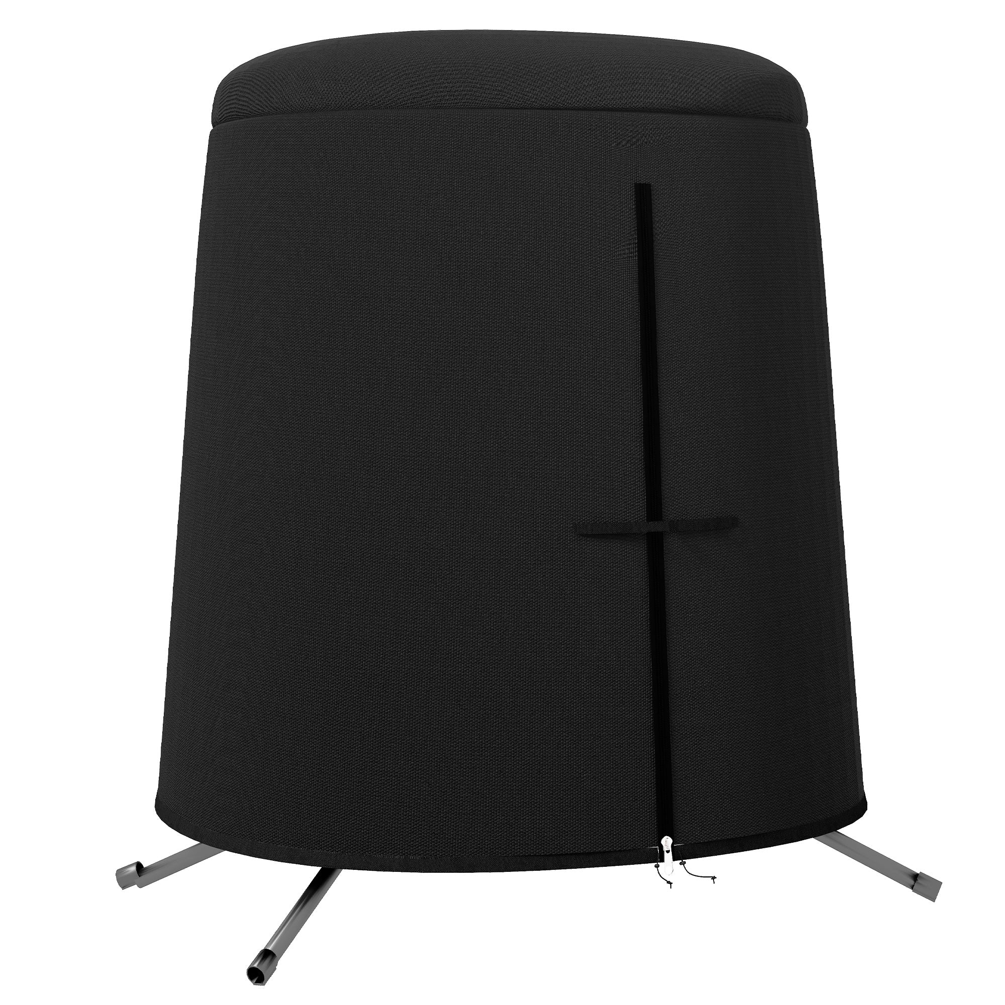 Hanging Egg Chair Cover, Outdoor Single Swing Chair Cover, Waterproof Anti-dust Furniture Protector with Zipper, 300D Oxford Fabric for 200 x 230 cm Stand, Black - Image 12