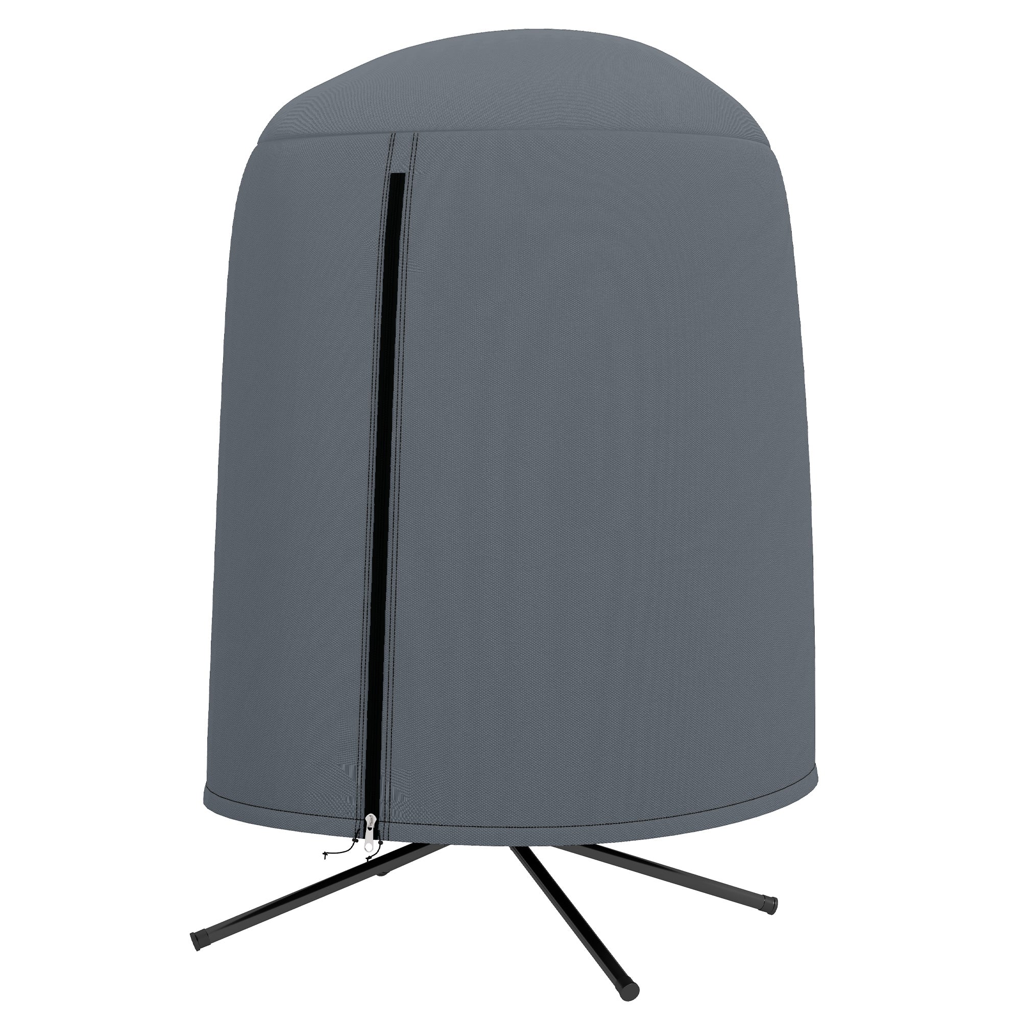 Hanging Egg Chair Cover, Outdoor Single Swing Chair Cover, Waterproof Anti-dust Furniture Protector with Zipper, 420D Oxford Fabric for ¦µ128 x 190H cm Stand, Grey - Image 2