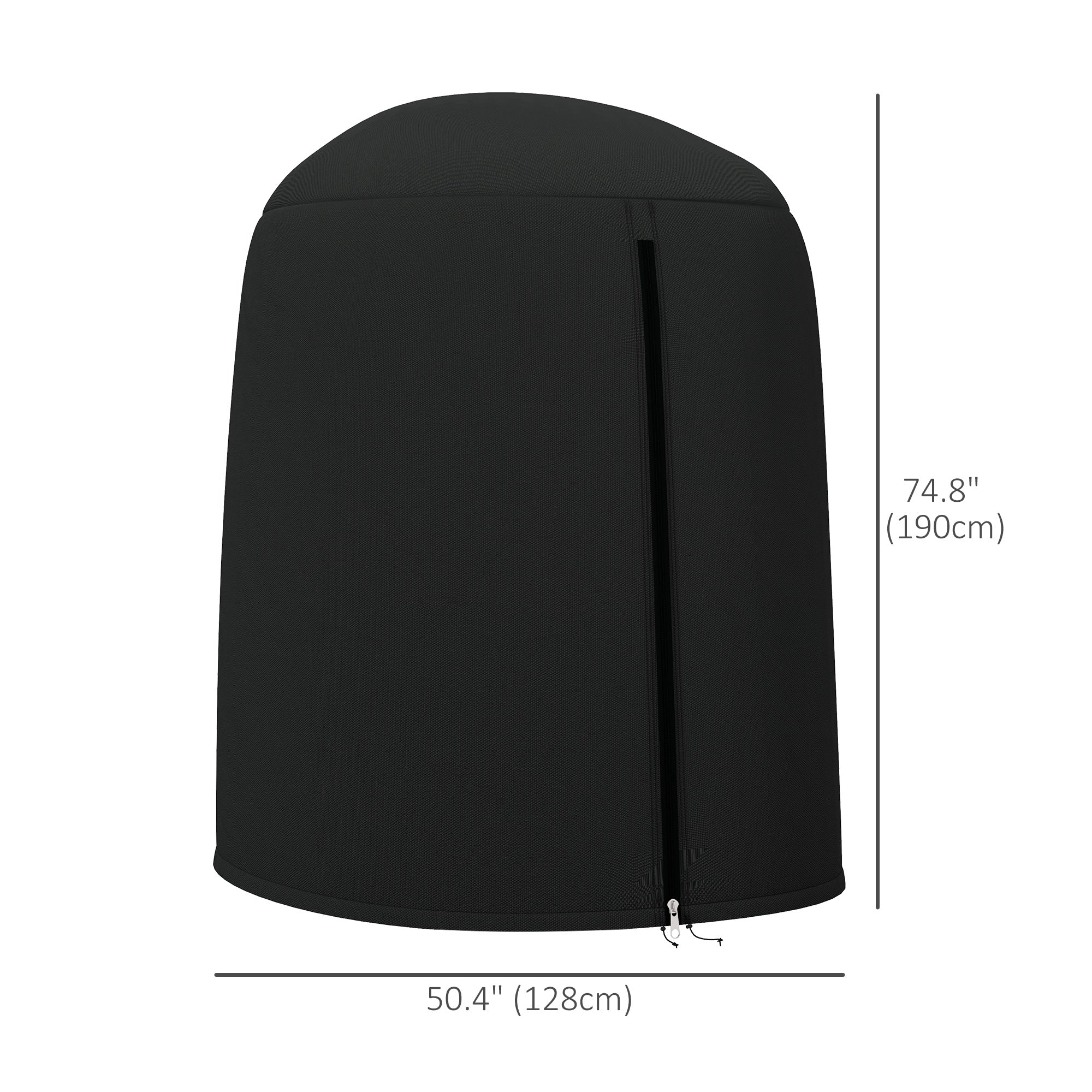 Egg Chair Cover, 420D Oxford Fabric Waterproof Anti-dust Furniture Protector, Black - Image 5