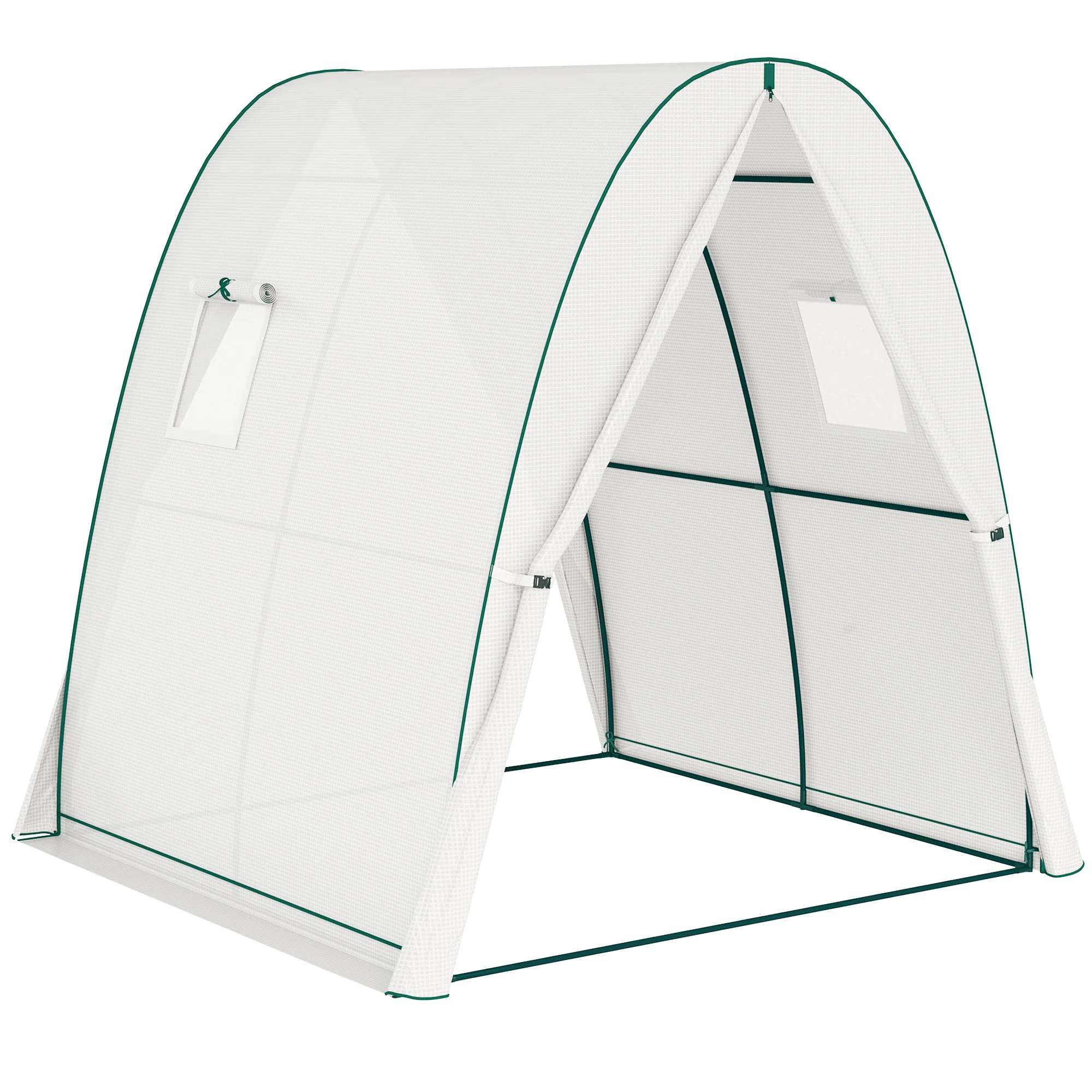 Portable Walk-In Greenhouse Tunnel with Sandbag Supports - Image 12