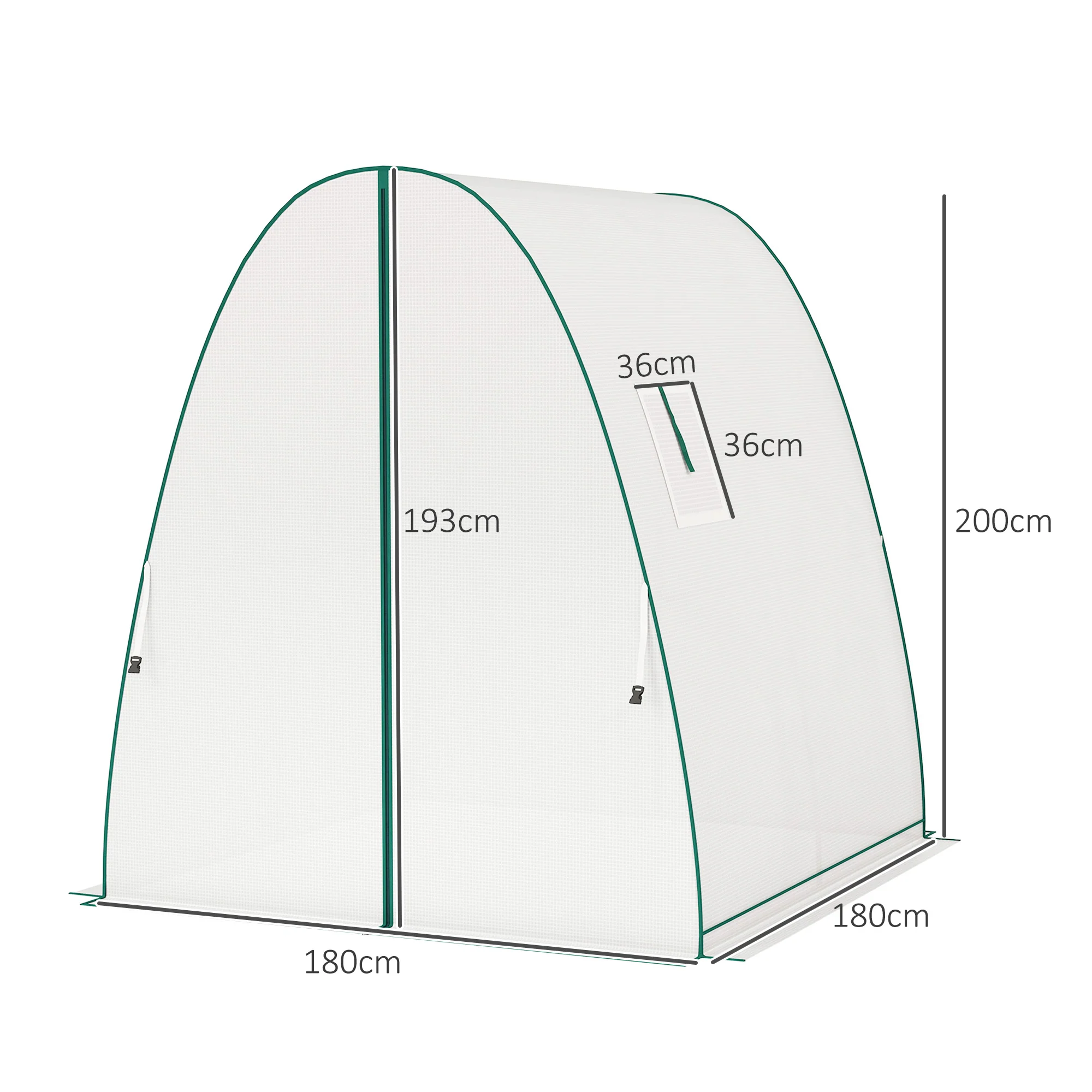 Portable Walk-In Greenhouse Tunnel with Sandbag Supports - Image 5