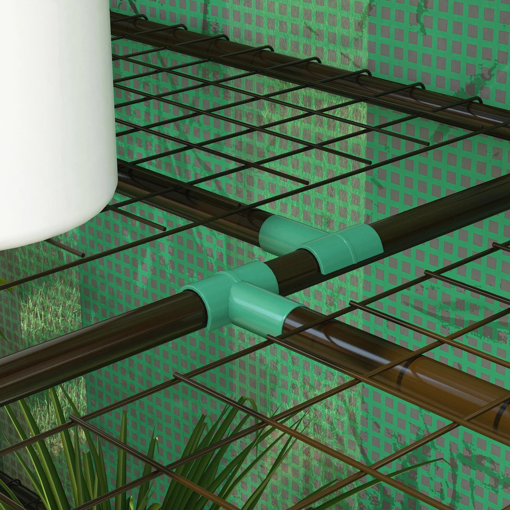 Lean-to Greenhouse with 3 Shelves & 2 Roll-up Doors, 56.3" x 18.1" x 59.4", Green - Image 10