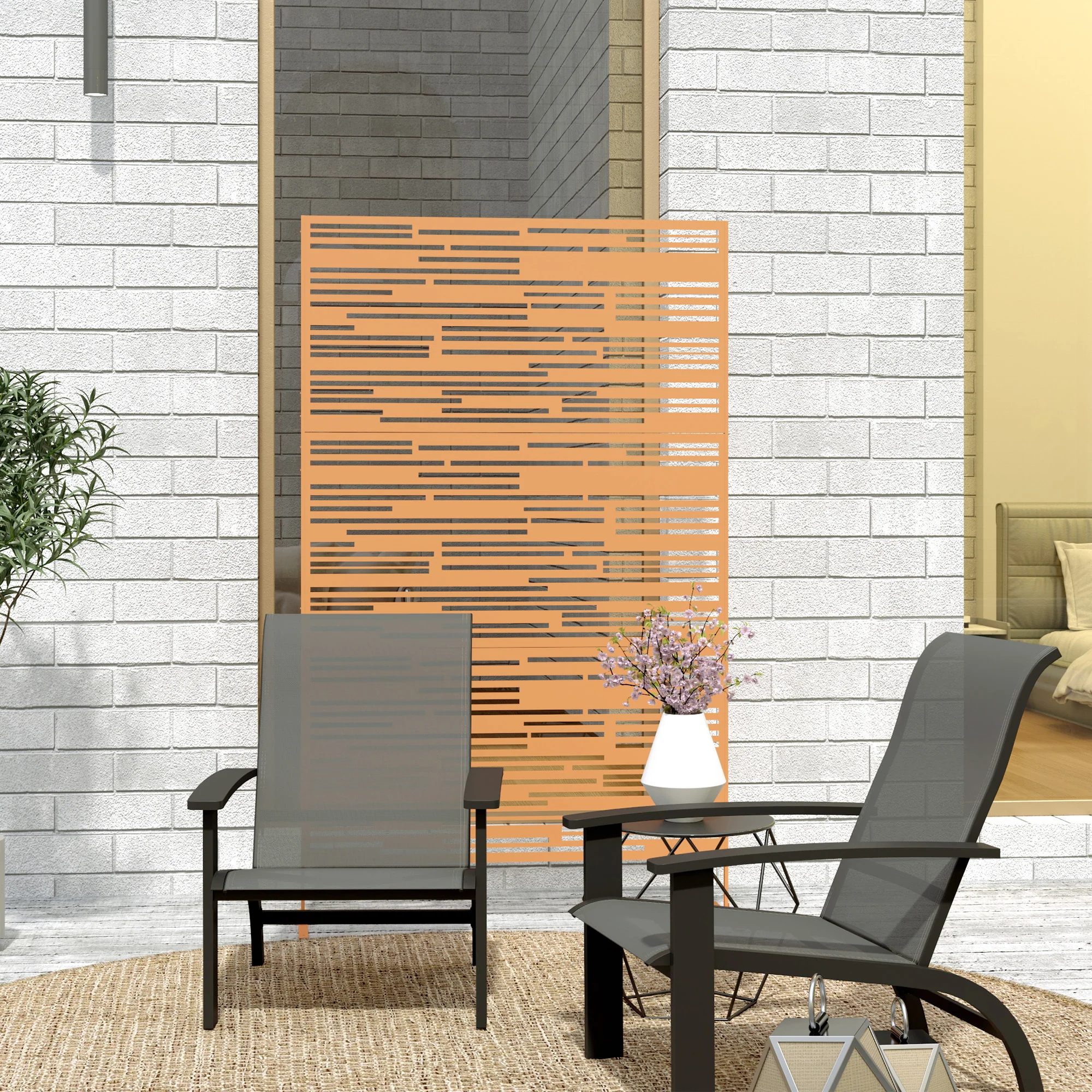 78" Garden Privacy Screen Trellis: Divide & Support Plants - Image 11