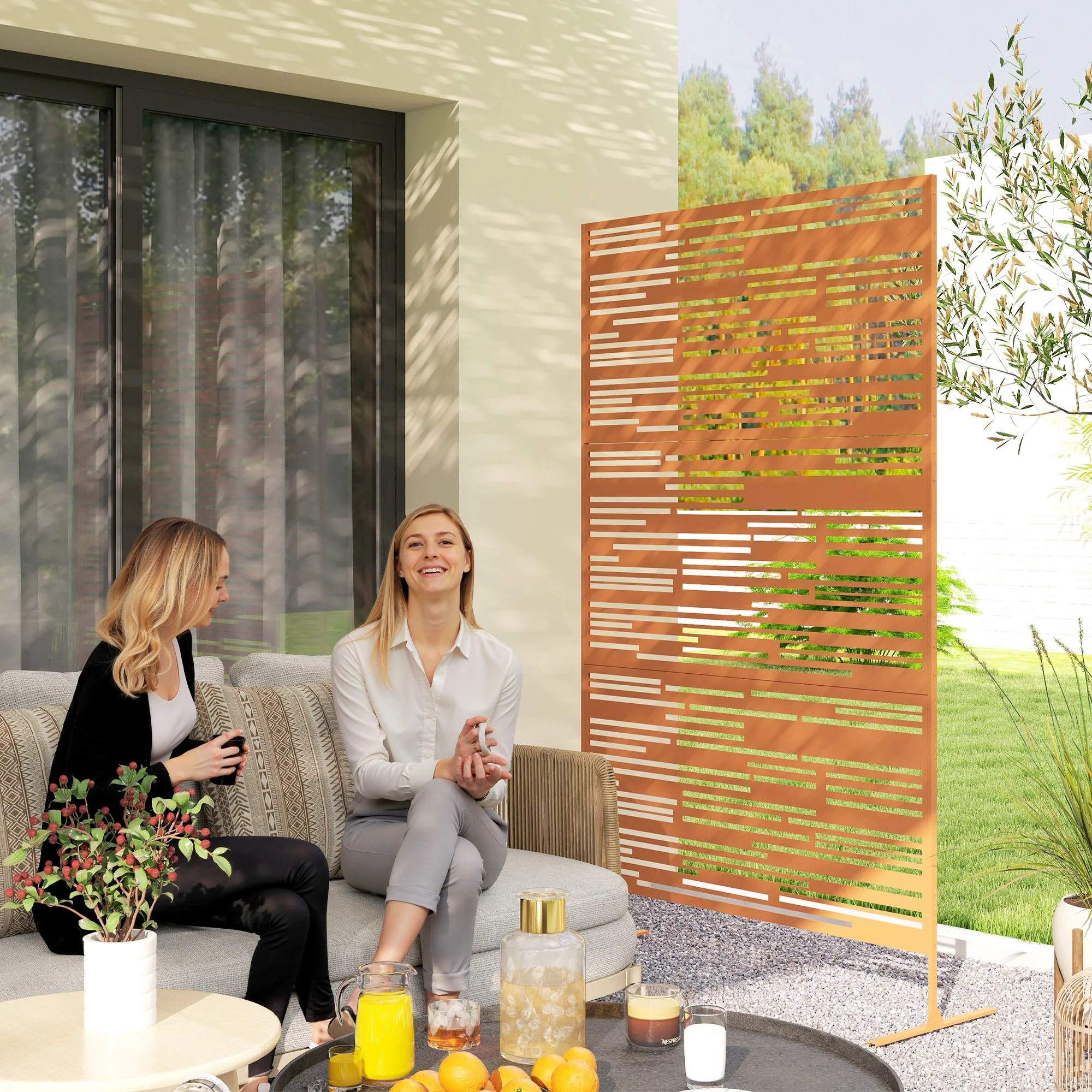 78" Garden Privacy Screen Trellis: Divide & Support Plants - Image 3