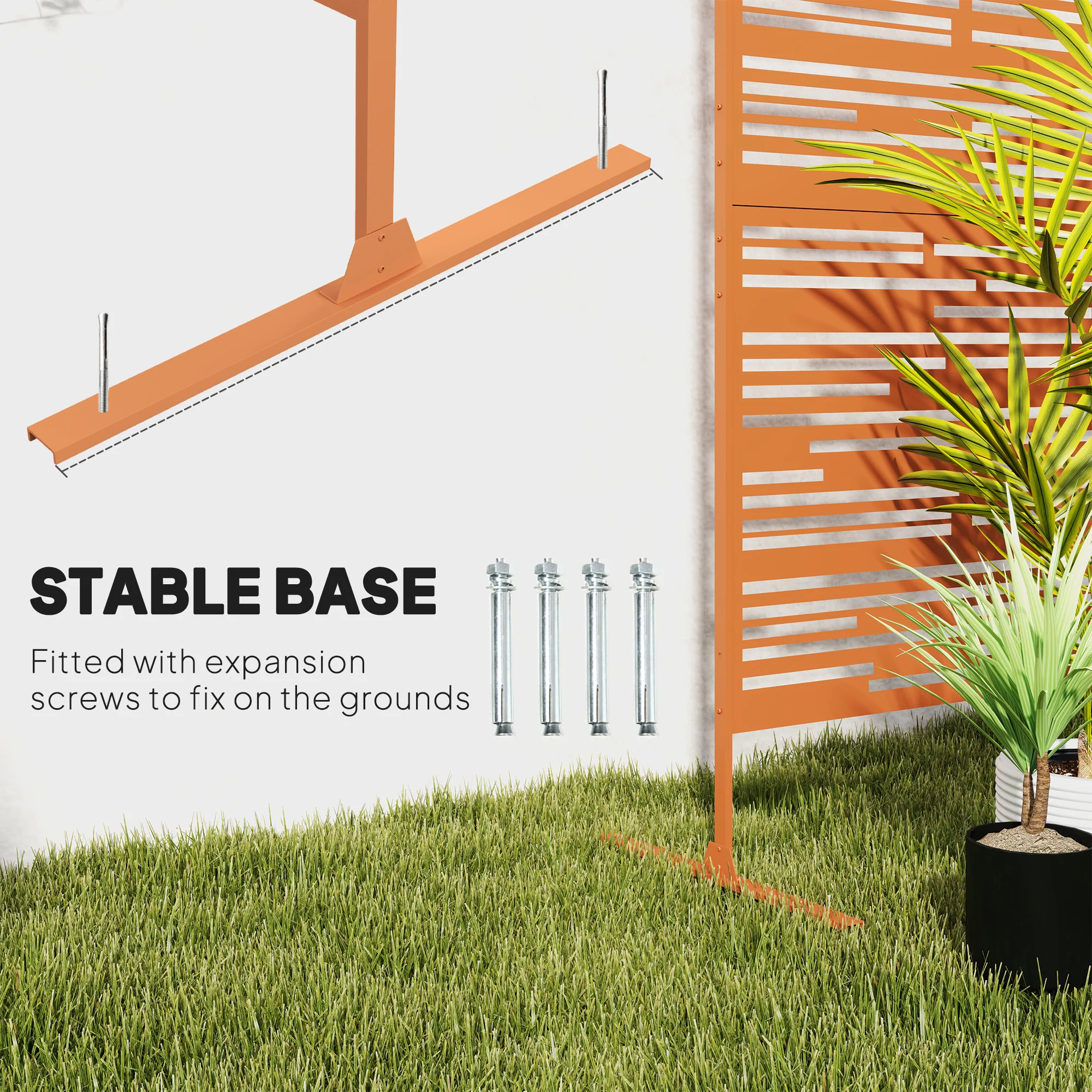 78" Garden Privacy Screen Trellis: Divide & Support Plants - Image 7