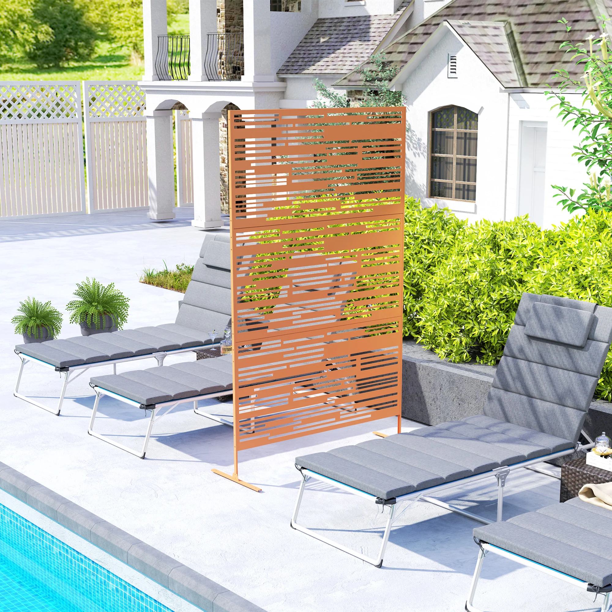 78" Garden Privacy Screen Trellis: Divide & Support Plants - Image 9
