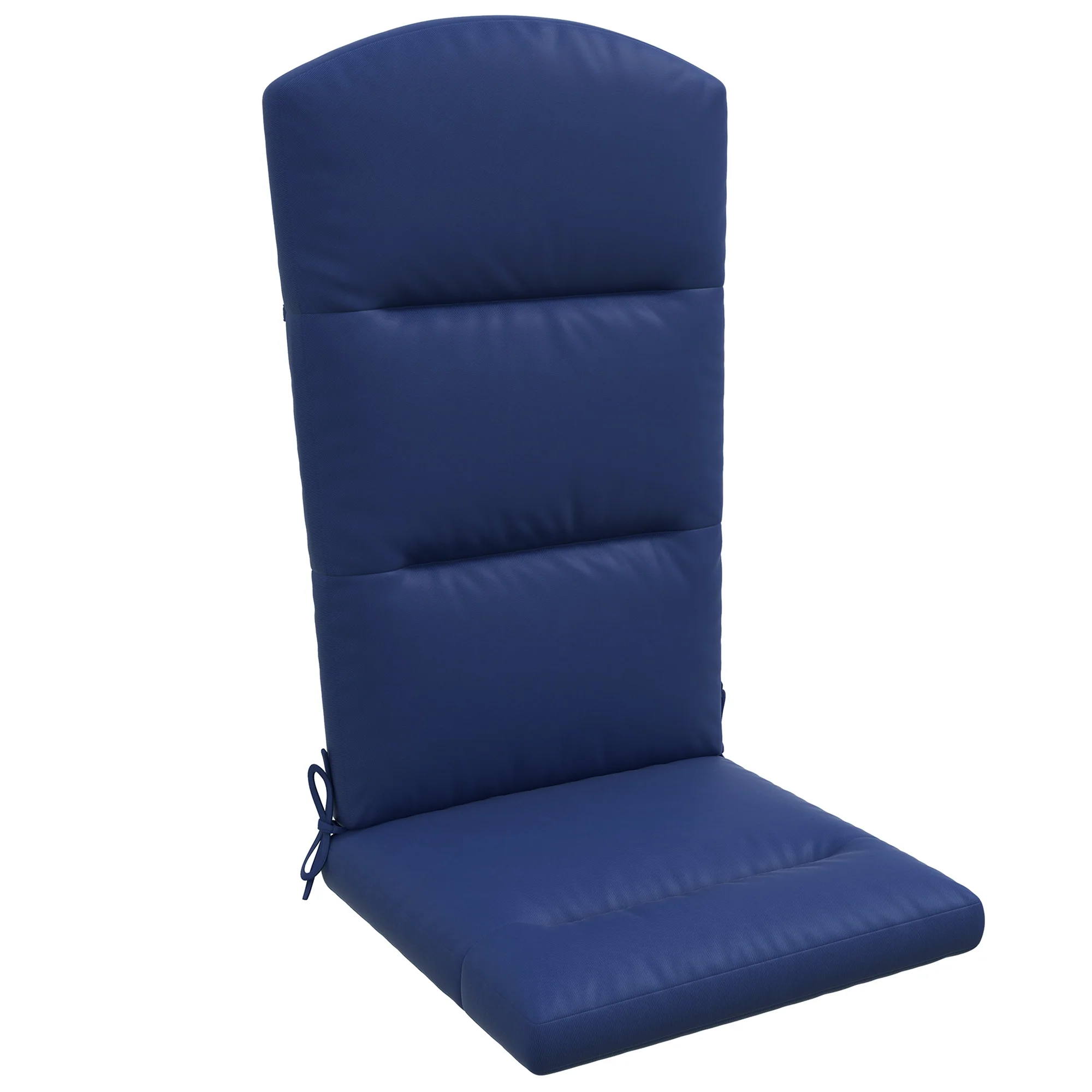 Patio Chair Cushion for Adirondack Chairs Replacement Cushion with Back and Ties, Blue - Image 12