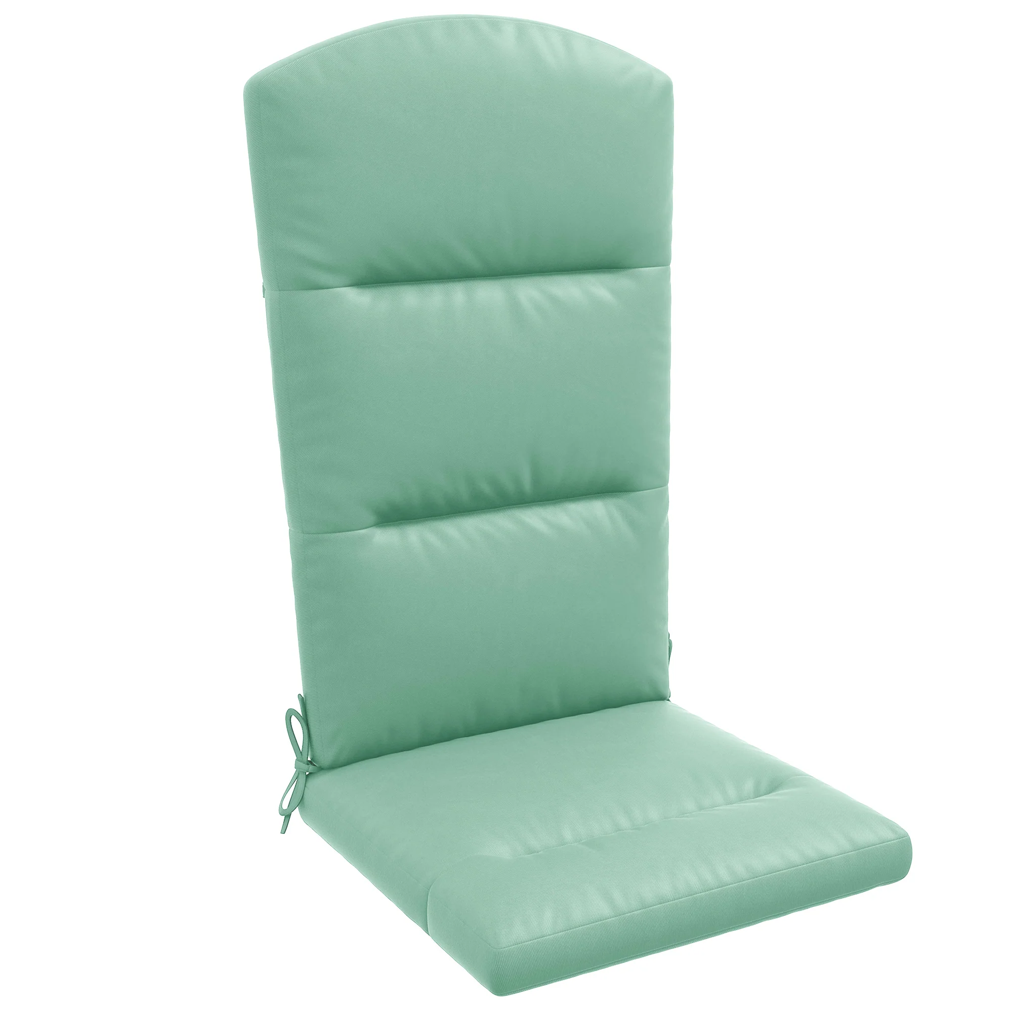 Patio Chair Cushion for Adirondack Chairs Replacement Cushion with Back and Ties, Green - Image 12