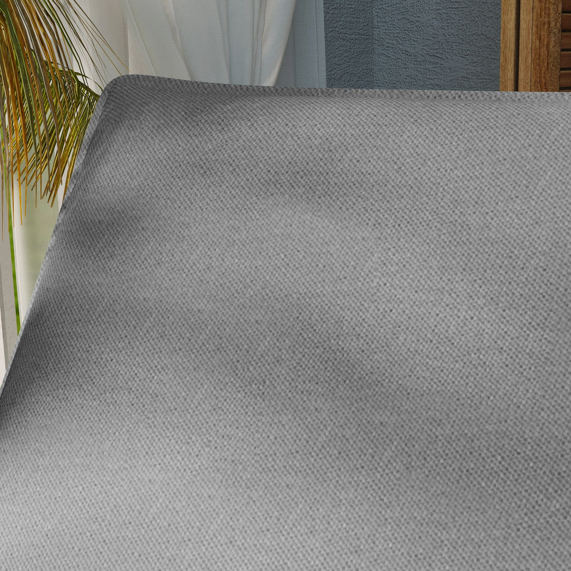 2-Piece Outdoor Lounge Chair Cushions, 76" x 23", Gray - Image 11