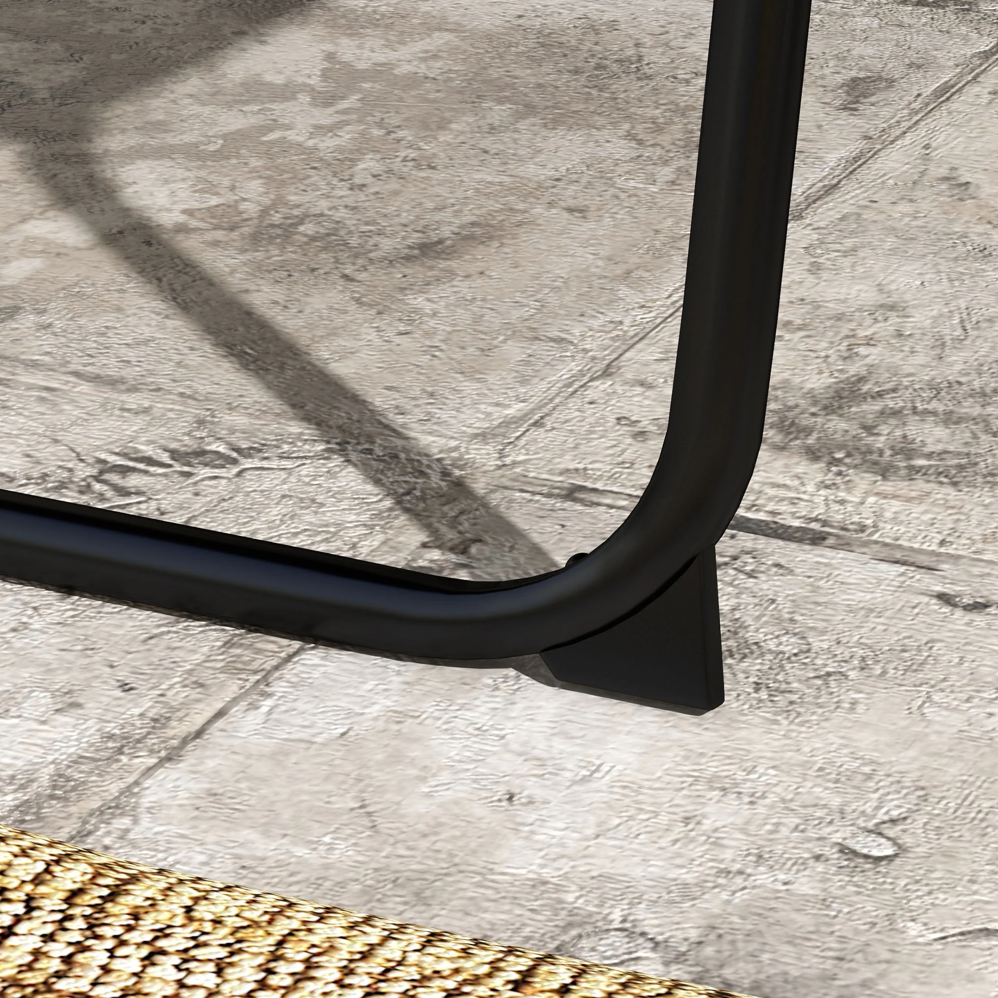 Outdoor Folding Reclining Lounge Chair with Padded Cushion Recline Back & Footrest, Light Grey - Image 9