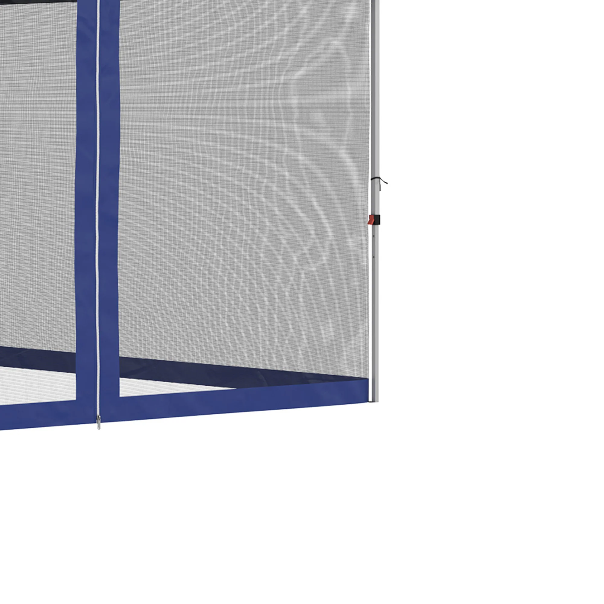 10' x 10' Pop-Up Gazebo with Screen Room, Adjustable Height & Wheeled Carry Bag, Blue - Image 11