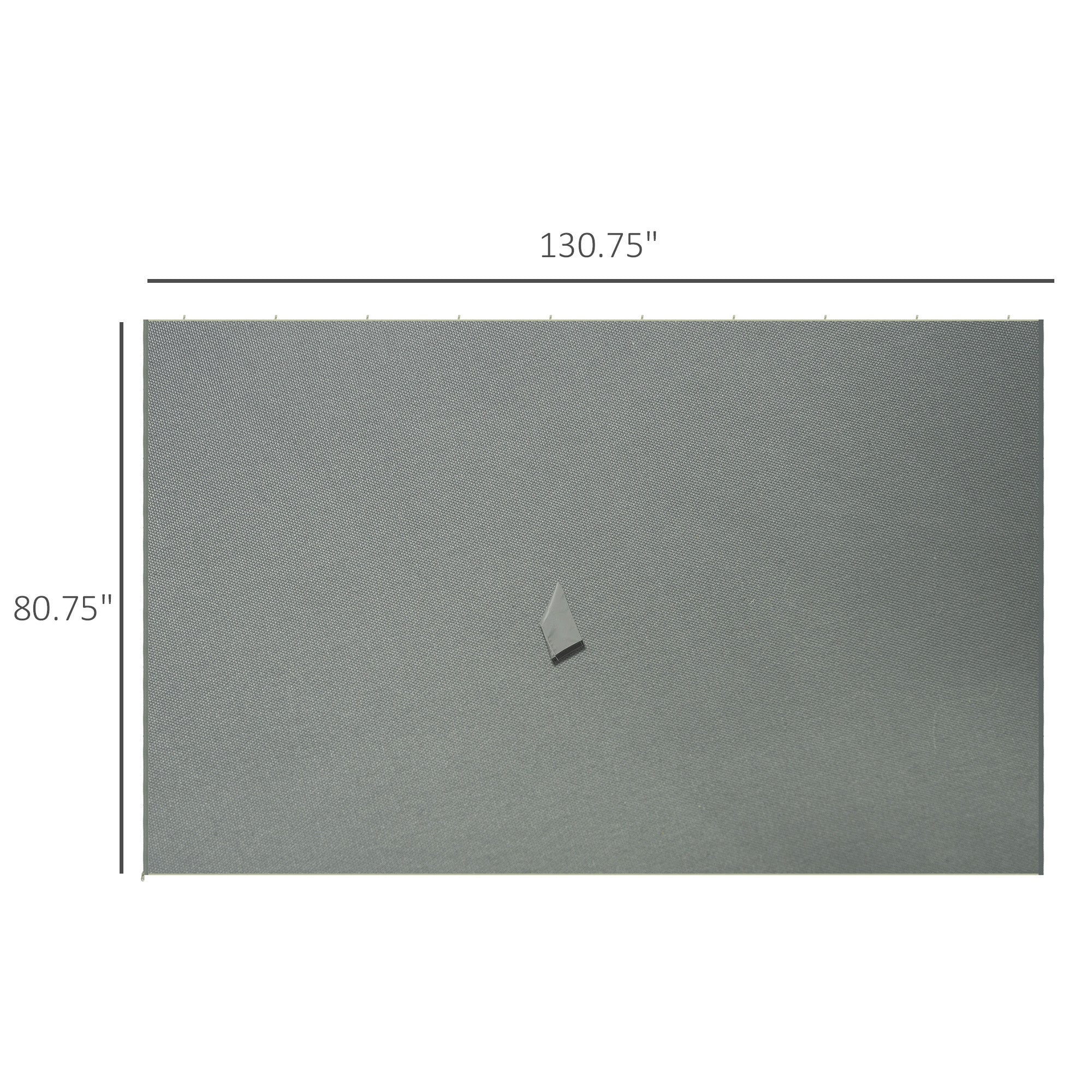 10' x 12' Gazebo Sidewall Set with Hooks & C-Rings, Gray - Image 5