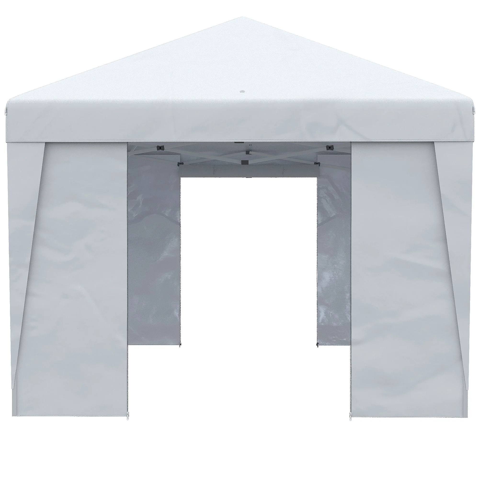 10' x 19.5' Pop Up Canopy Tent with Height Adjustable, Sidewalls, Weight Bags&Carry Bag, White - Image 11