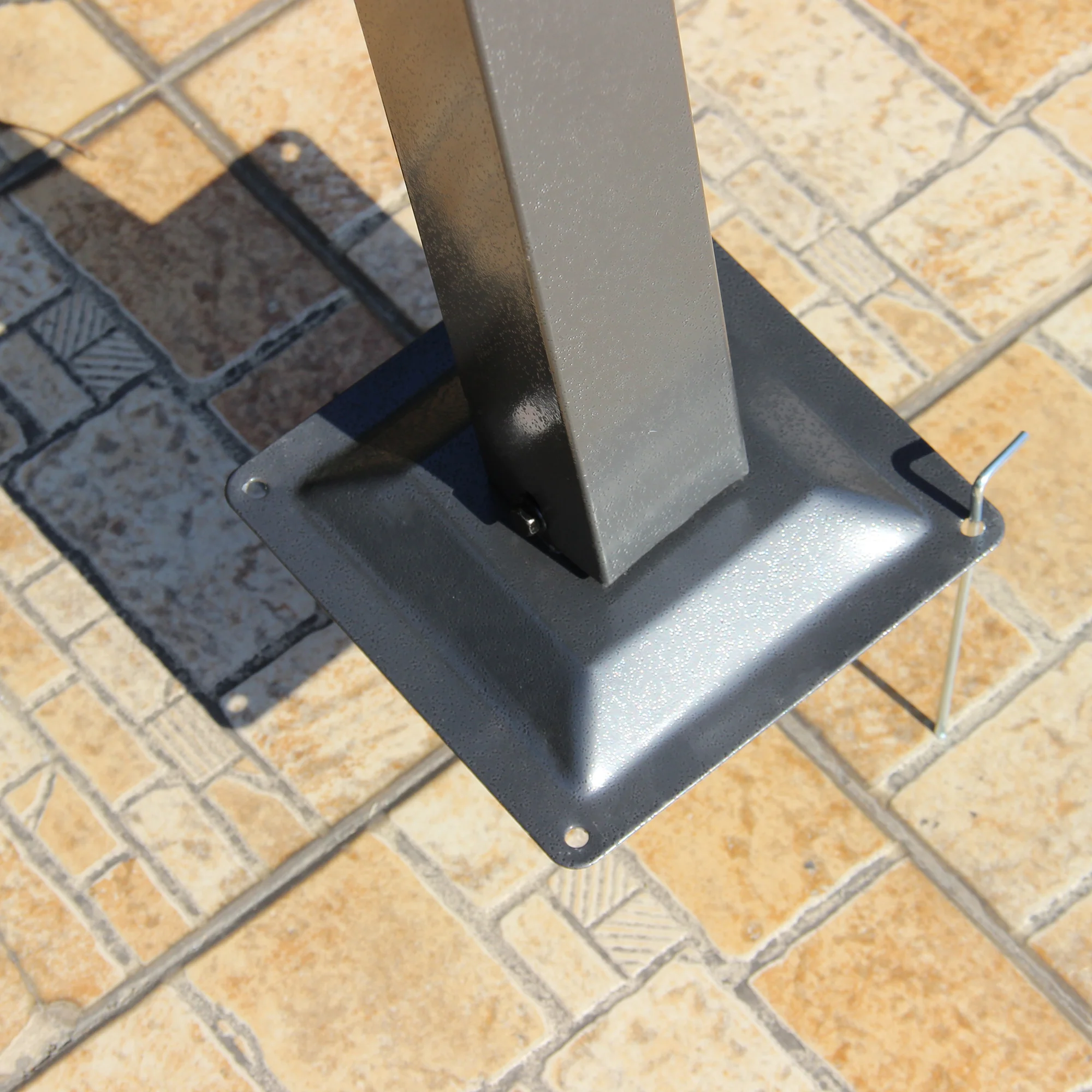 11.5'x11.5' Retractable Metal Pergola Canopy for Patio Backyard Shade Shelter, Gray - Image 9