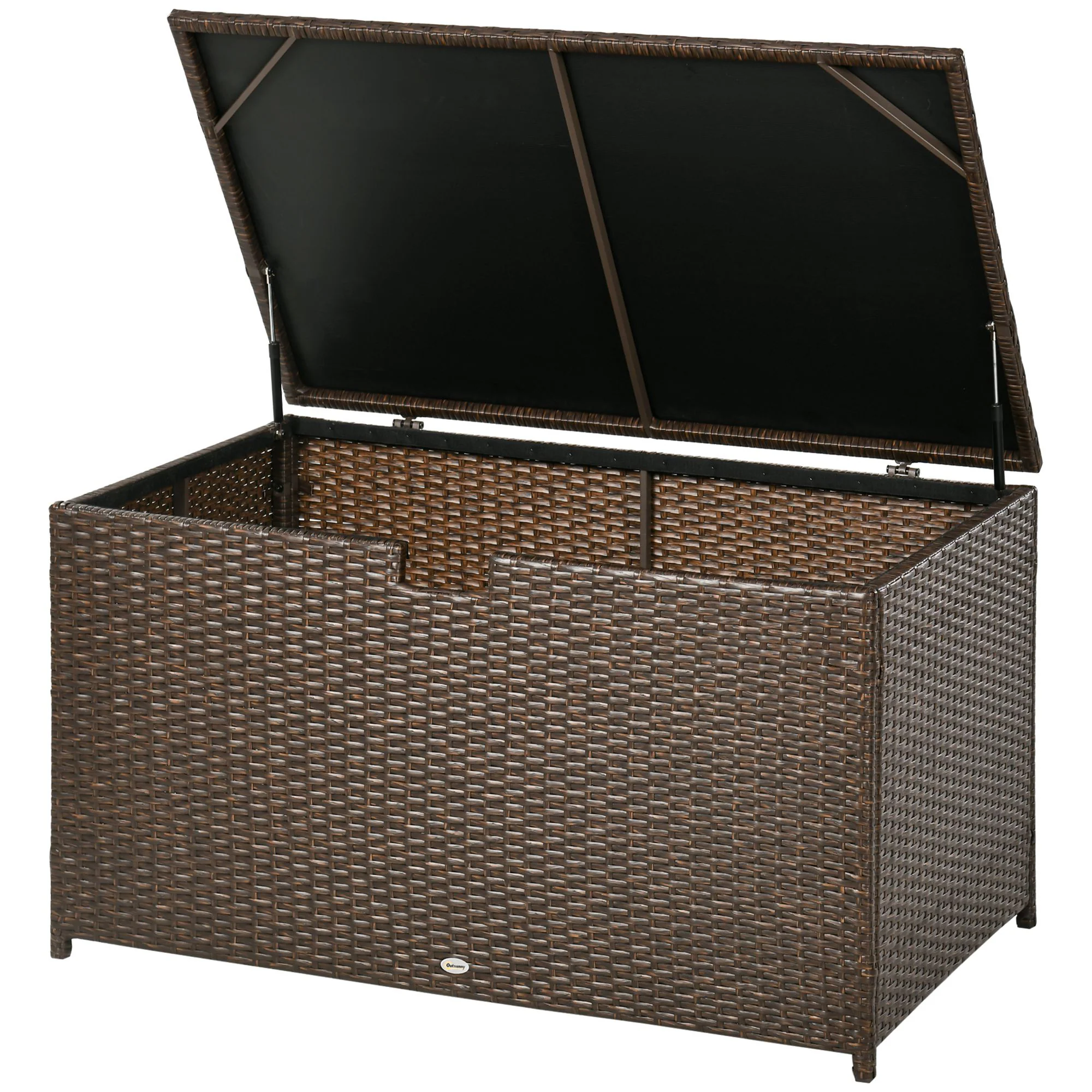 113 Gallon Waterproof Storage Container for Indoor, Patio, Pool, Garden, Brown - Image 2