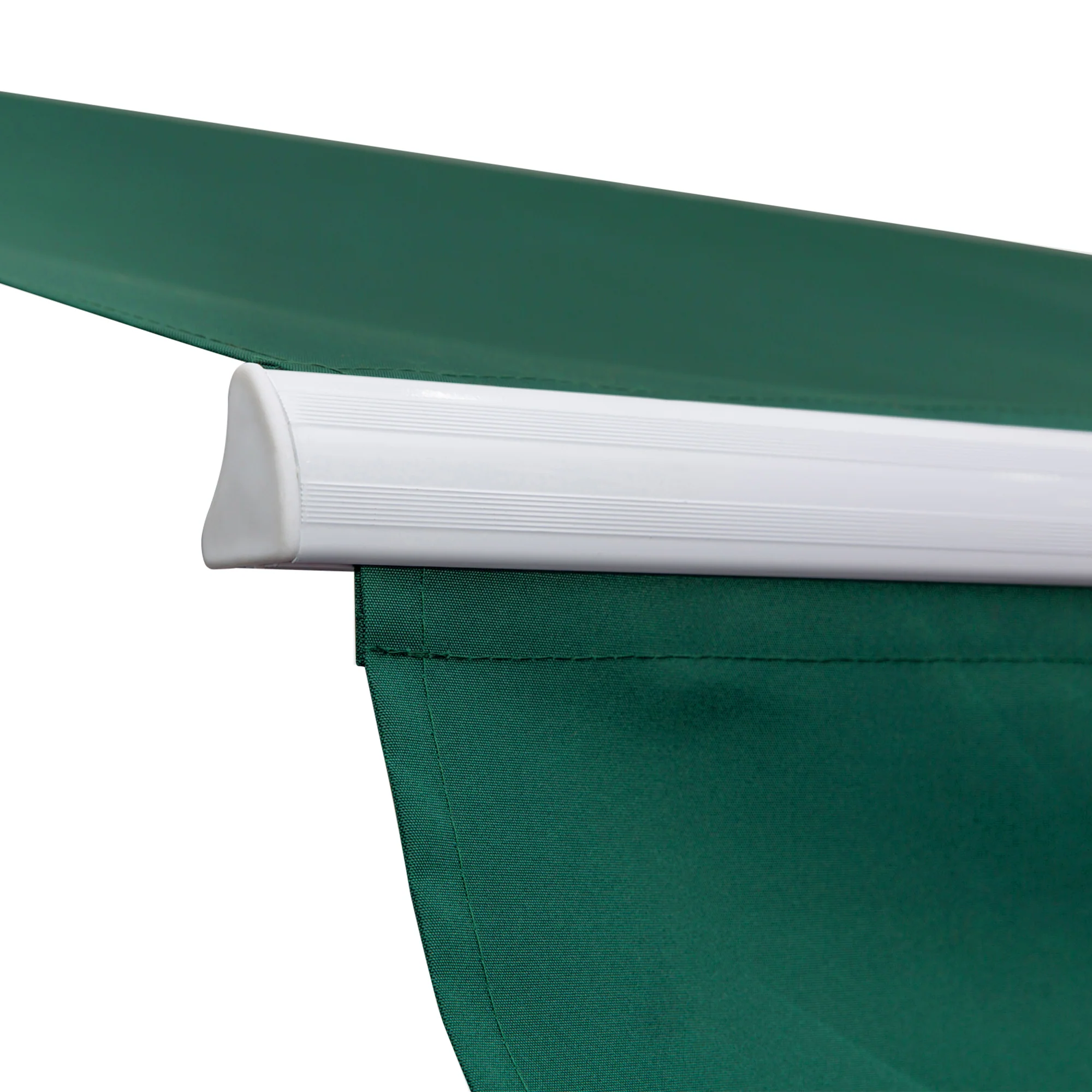 12' x 8' Retractable Awning with Manual Crank, UV/Water-Resistant Fabric, Aluminum Frame, Green - Image 10