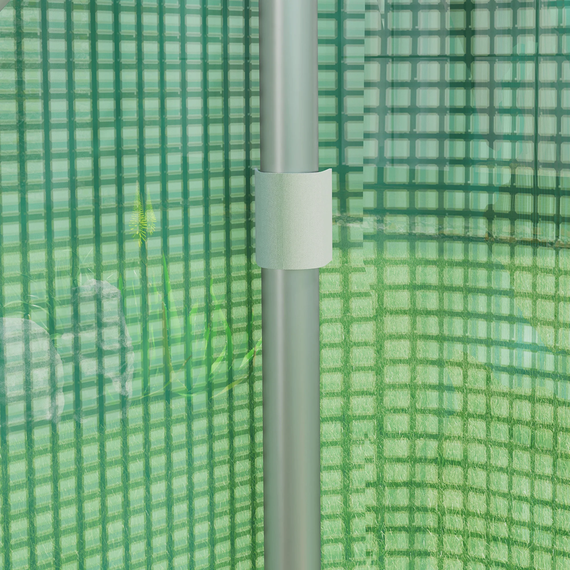13' x 10' x 6.5' Large Walk-In Tunnel Green House with Upgraded Galvanized Steel Frame, Green - Image 11