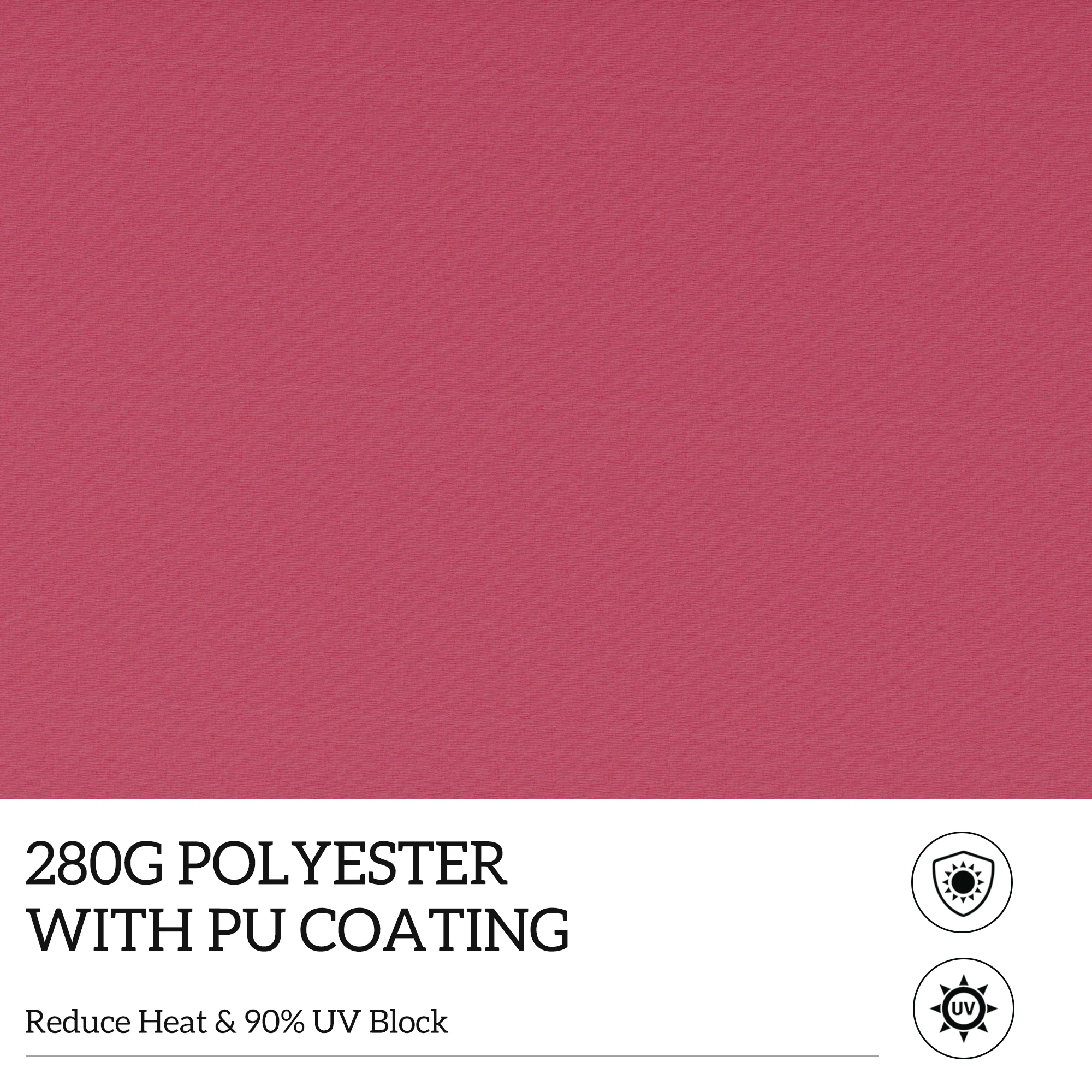 13' x 8' Retractable Patio Awning, Manual Crank, UV/Water-Resistant & Aluminum Frame - Wine Red - Image 7