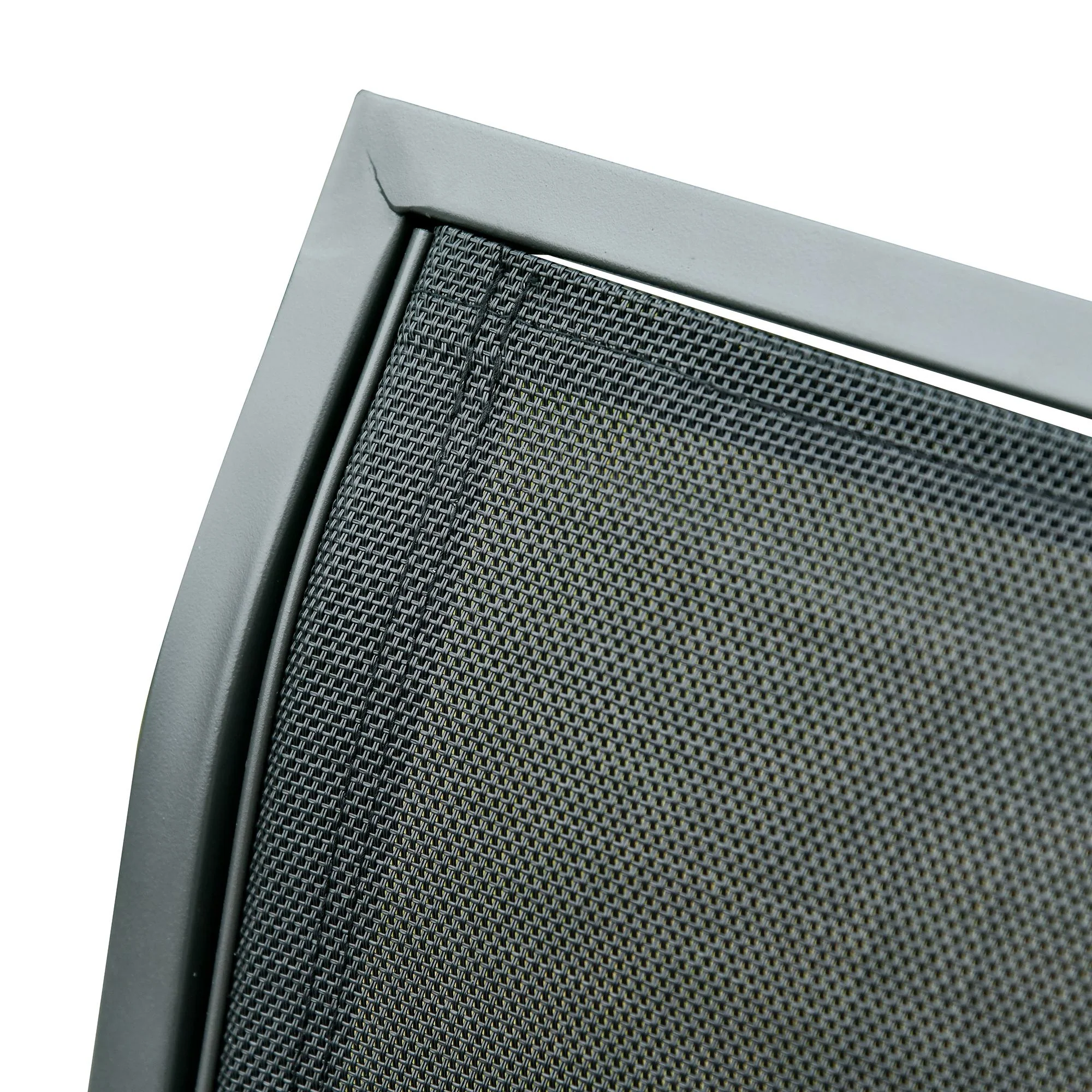 3-Person Patio Glider Bench with Breathable Mesh & Metal Frame, Black - Image 11