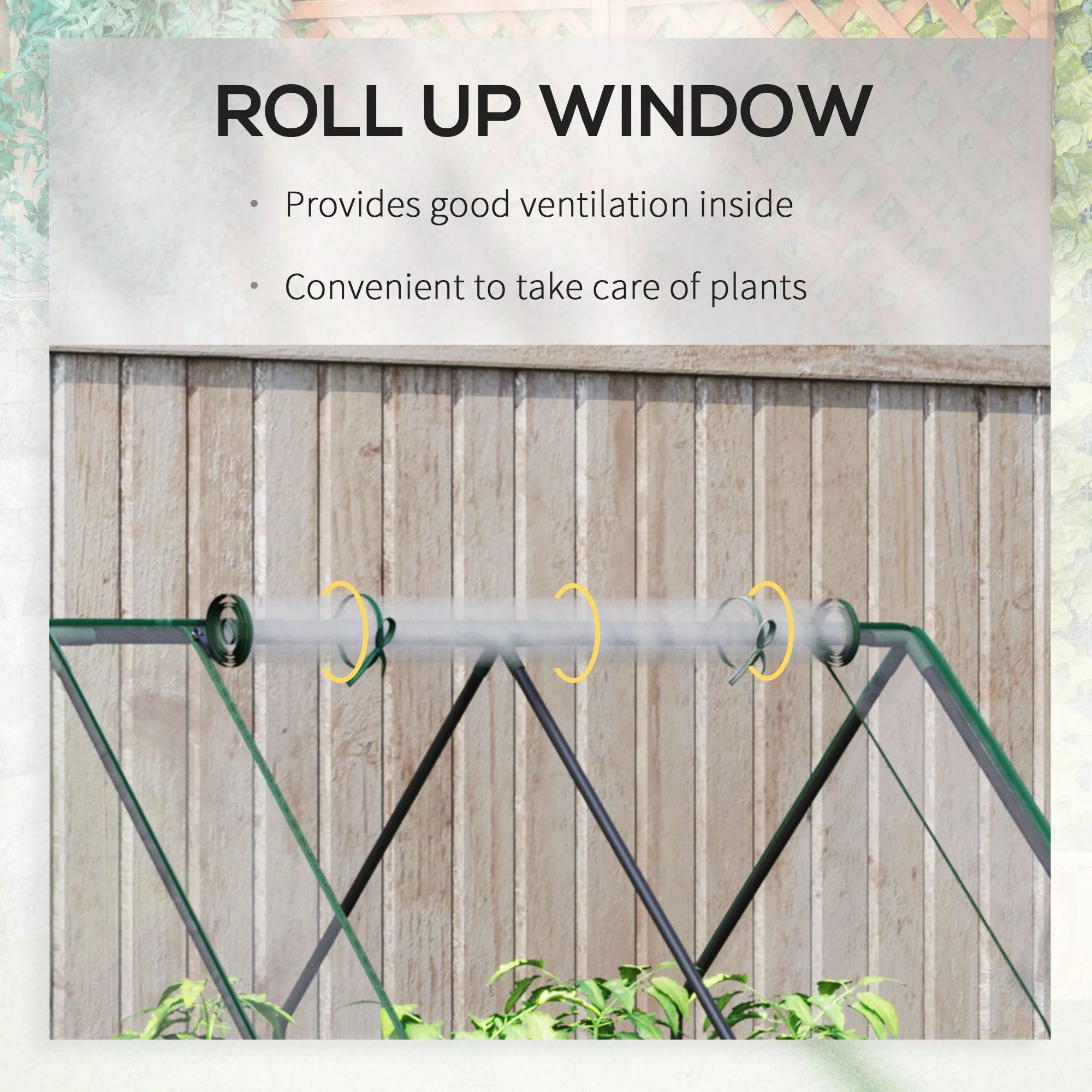 4' x 3' Galvanized Raised Garden Bed with PVC Greenhouse Cover, Outdoor Planter Box, Clear - Image 10