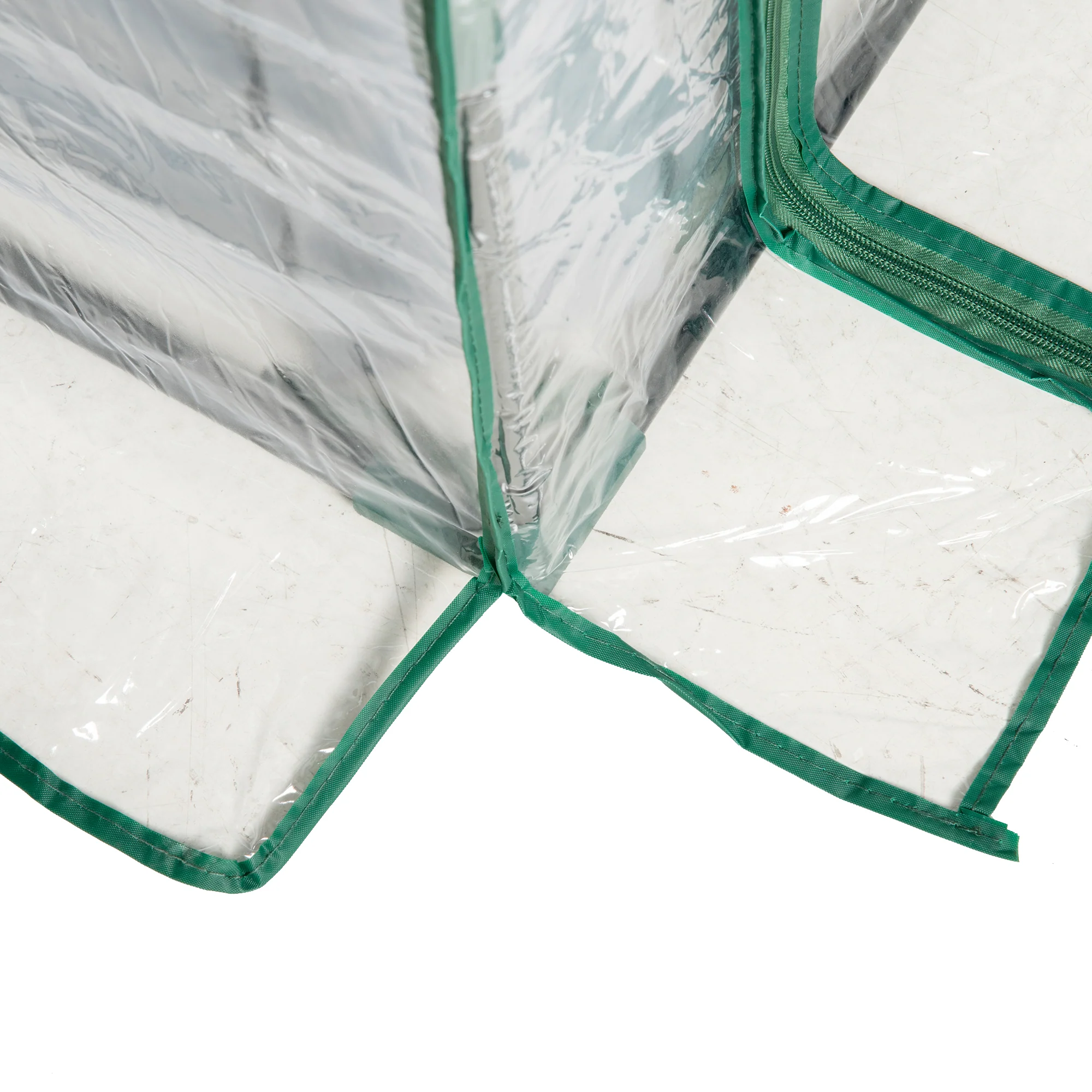 4' x 3' Galvanized Raised Garden Bed with PVC Greenhouse Cover, Outdoor Planter Box, Clear - Image 12