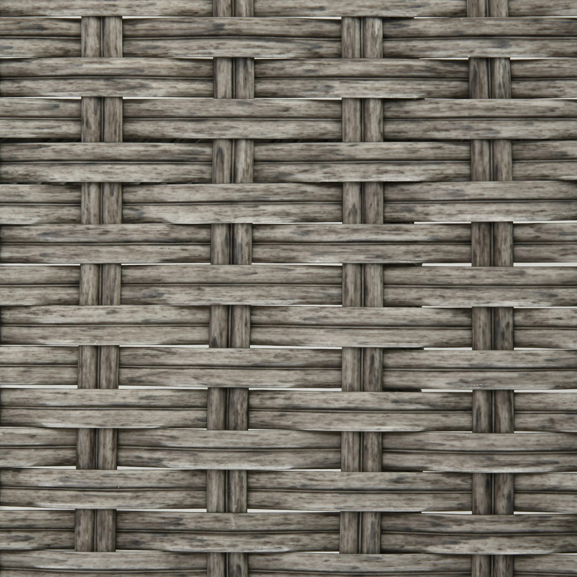 5 Pcs Rattan Wicker Bar Set with Glass Table Top 2 Tier Storage Shelf, and 4 Bar Stools, Gray - Image 10