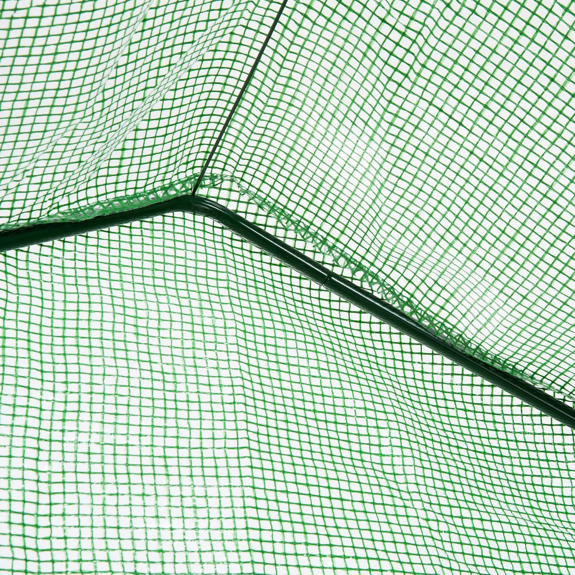 5' x 2.5' x 6.5' Mini Walk-in Greenhouse Kit, Portable Green House with 3 Tier Shelves, Green - Image 11