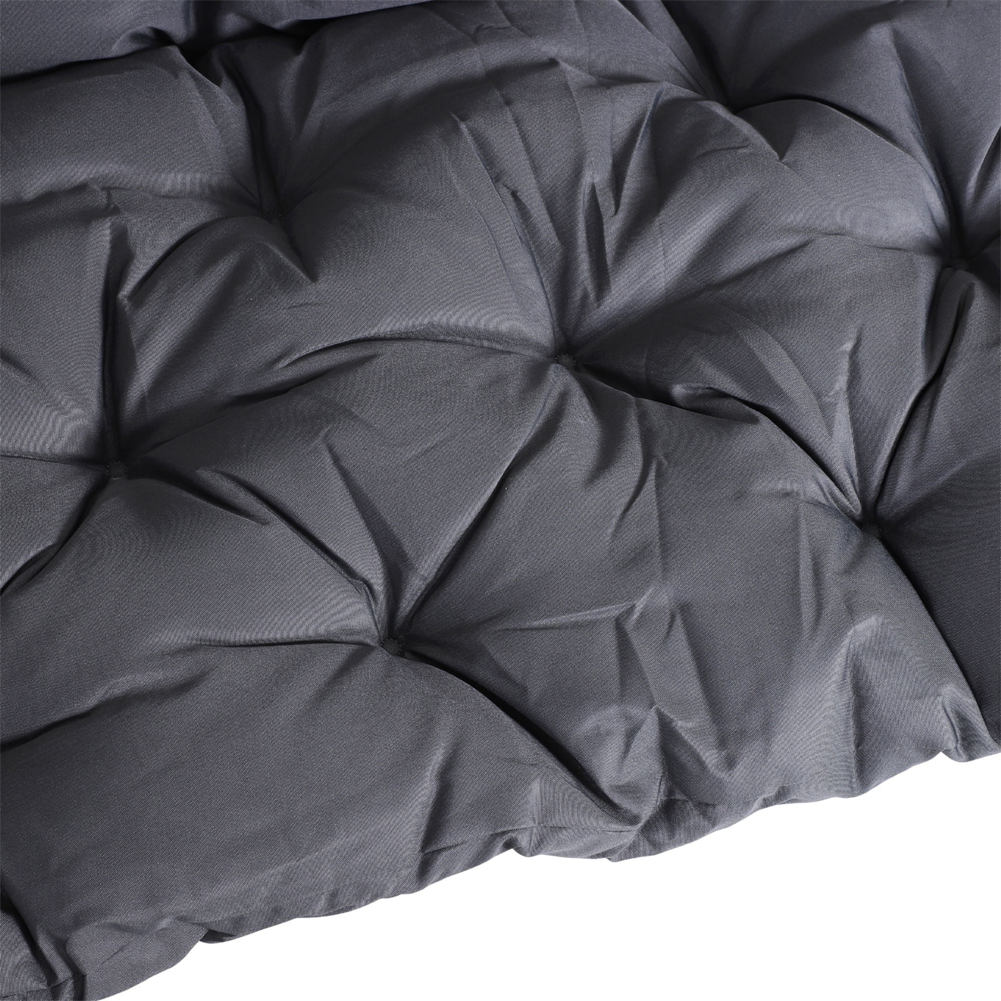 59"x38" Tufted Bench Cushion for Outdoor 3-Seater Furniture, Dark Gray - Image 10