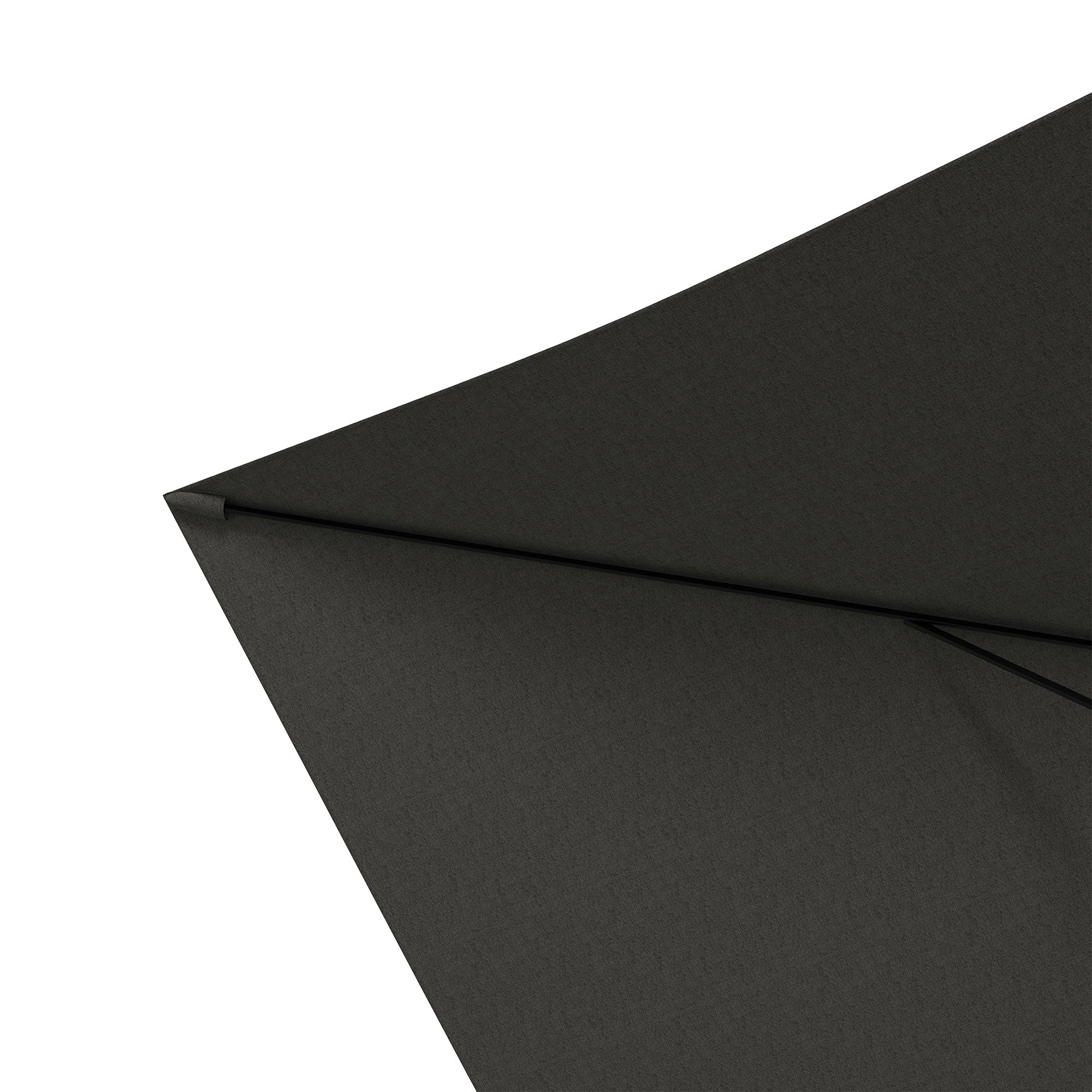 6.5' x 10' Rectangular Patio Market Umbrella with Crank & Tilt, Dark Gray - Image 10