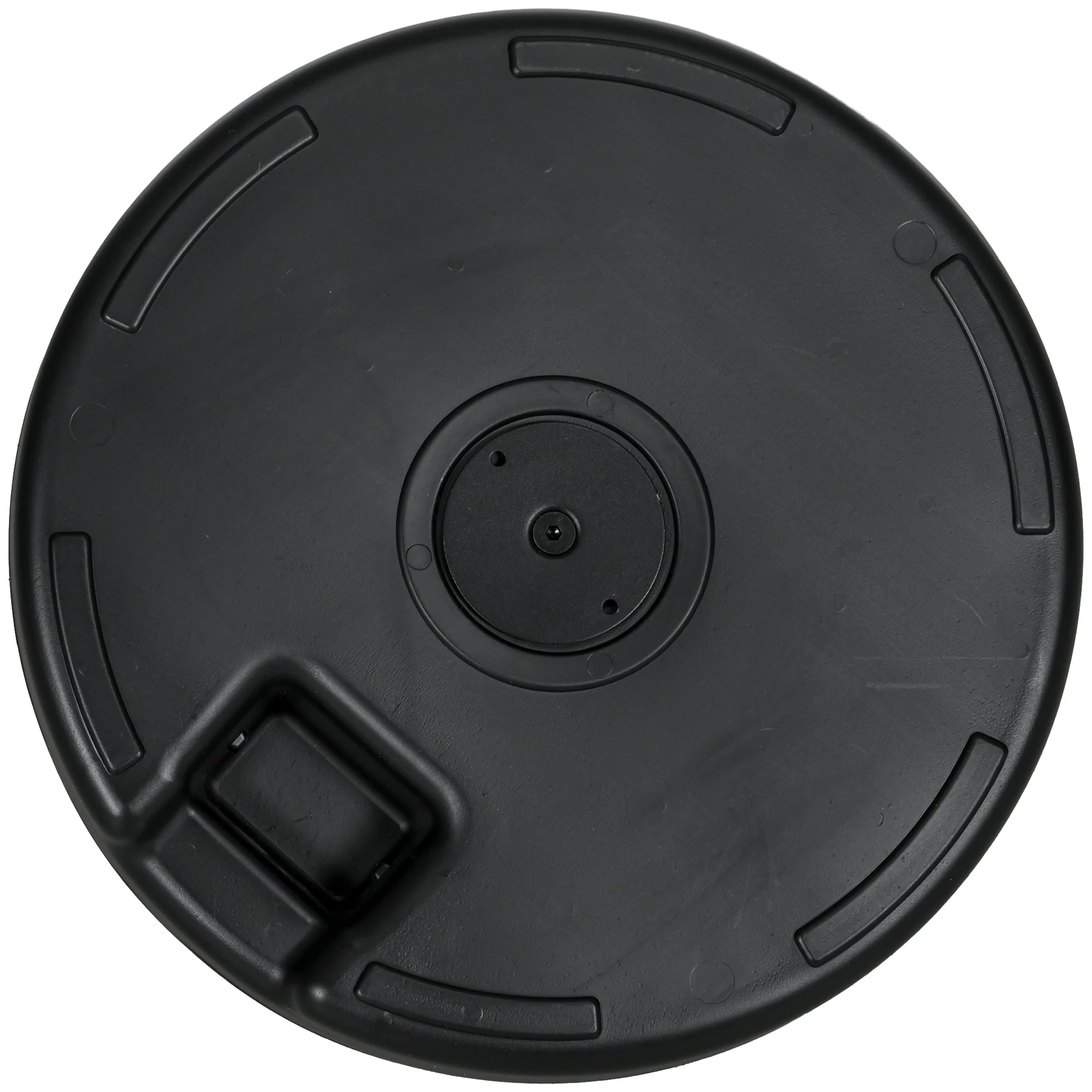 64 lbs. Fillable Umbrella Base with Steel Umbrella Holder, Round Umbrella Stand for 1.5"-2" Umbrella Poles, Heavy Duty for Outdoor, Lawn, Deck, Poolside, Black - Image 11