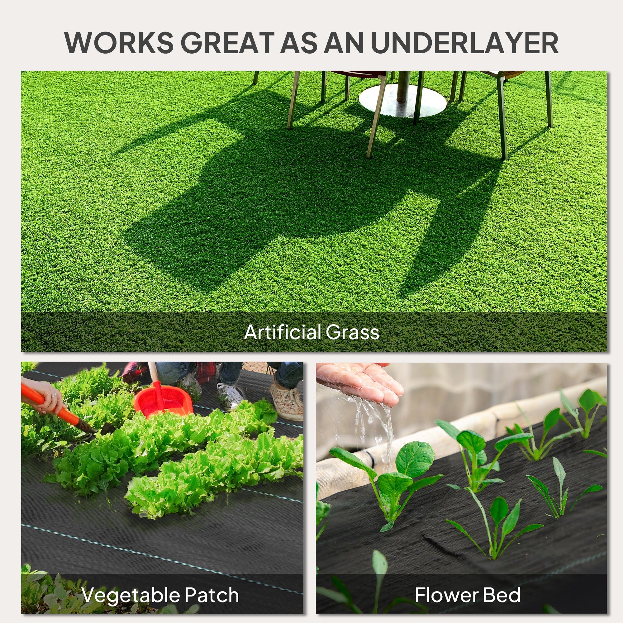 6 x 300 ft Weed Barrier Landscape Fabric Heavy Duty, 5oz Woven Weed Control Fabric - Image 9