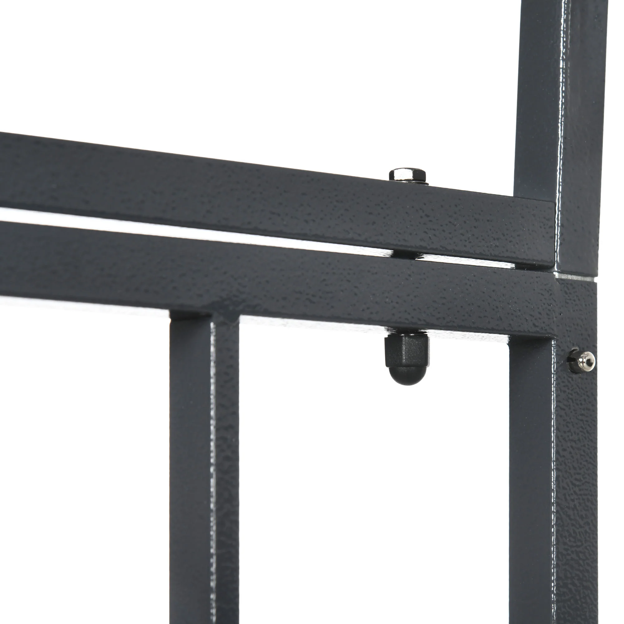 81" Metal Garden Arbor with Double Doors, Locking Gate, Vine Frame & Heart Motifs, Grey - Image 10