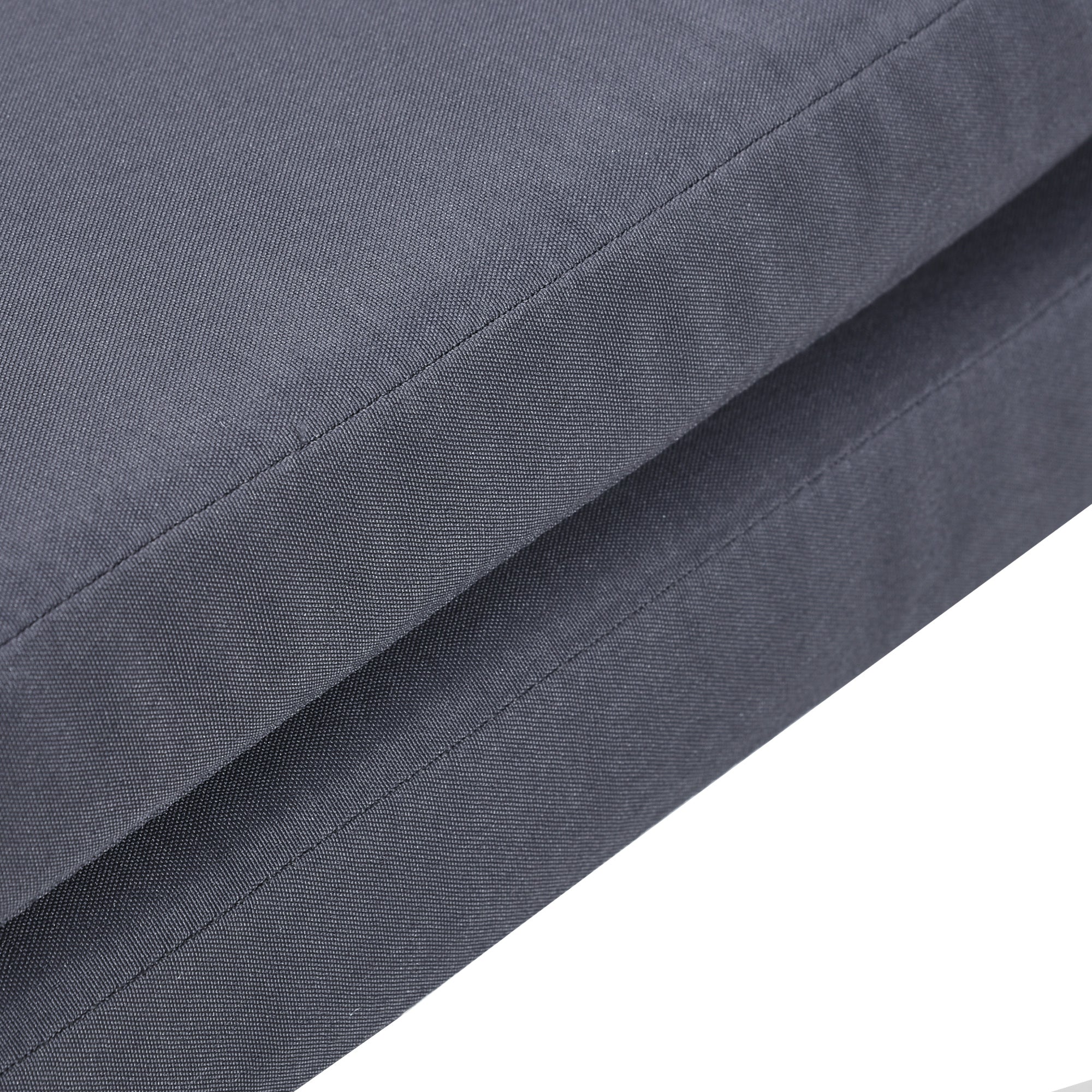 2-Piece Gray Patio Seat Covers, Outdoor Swing Cushion Set with Tufted Backrest & Tie Straps, Gray - Image 9